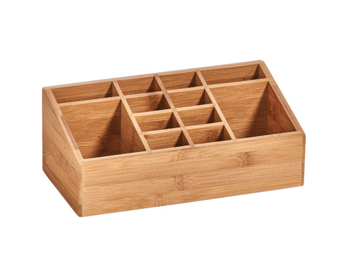 ZELLER Organizer mit 12 Fächern Bamboo 25.4x12x10 cm in  präsentiert im Onlineshop von KAQTU Design AG. Haushaltshilfen ist von ZELLER PRESENT