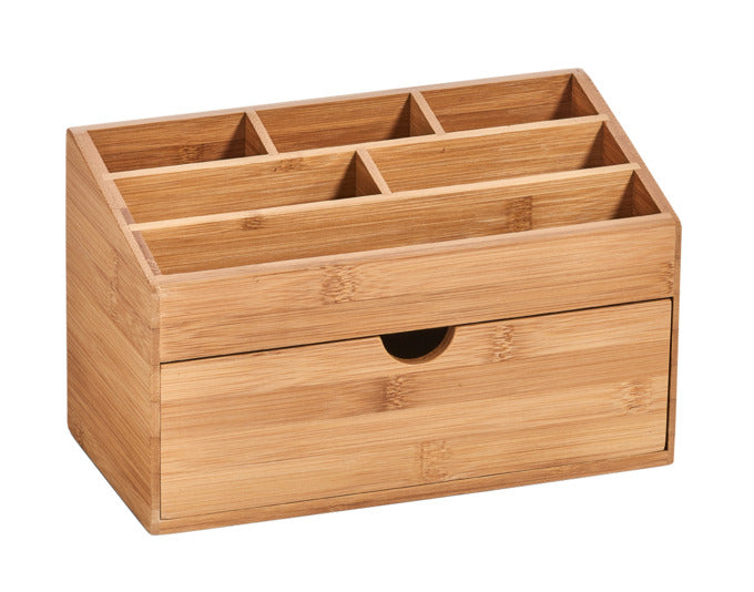 ZELLER Organizer mit Schublade Bamboo 25.4x13x15 cm in  präsentiert im Onlineshop von KAQTU Design AG. Haushaltshilfen ist von ZELLER PRESENT