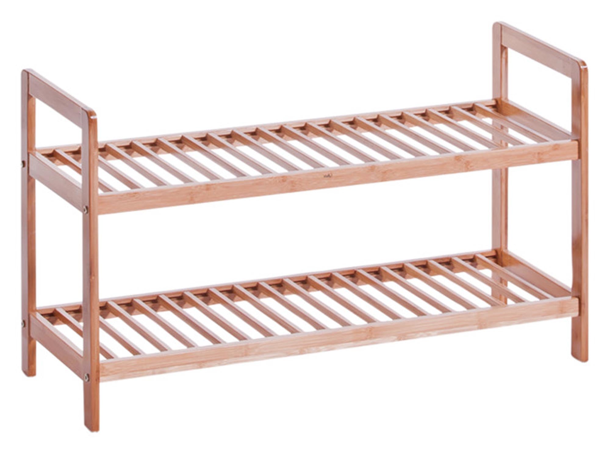 Zeller Schuhregal Bamboo 2 shelves 70x26x40 cm