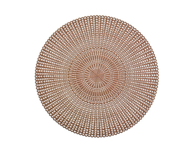 ZELLER Tischset Cut out gold ø 41 cm in  präsentiert im Onlineshop von KAQTU Design AG. Tischset ist von ZELLER PRESENT