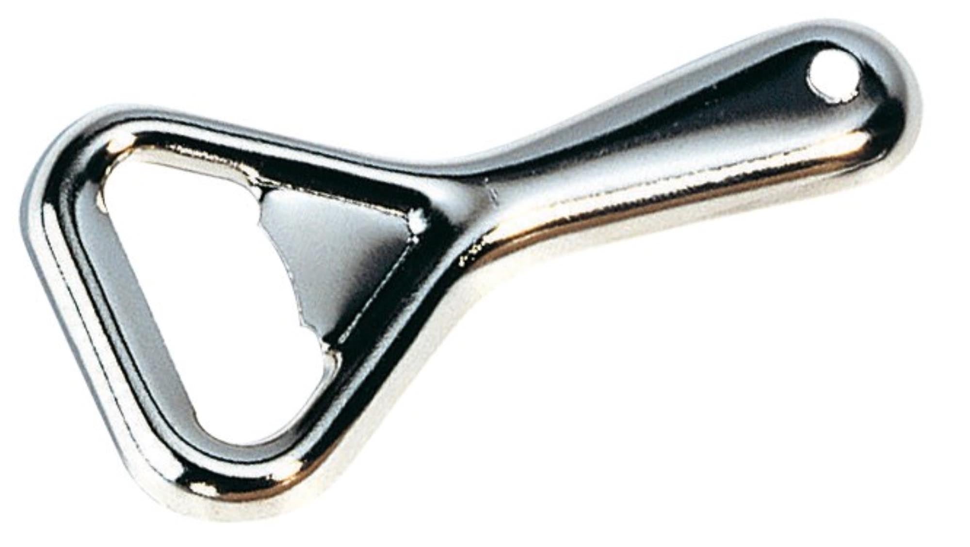 Flaschenöffner Metall auf Karte, 8x4x0.5cm in Silber präsentiert im Onlineshop von KAQTU Design AG. Barzubehör ist von Westmark