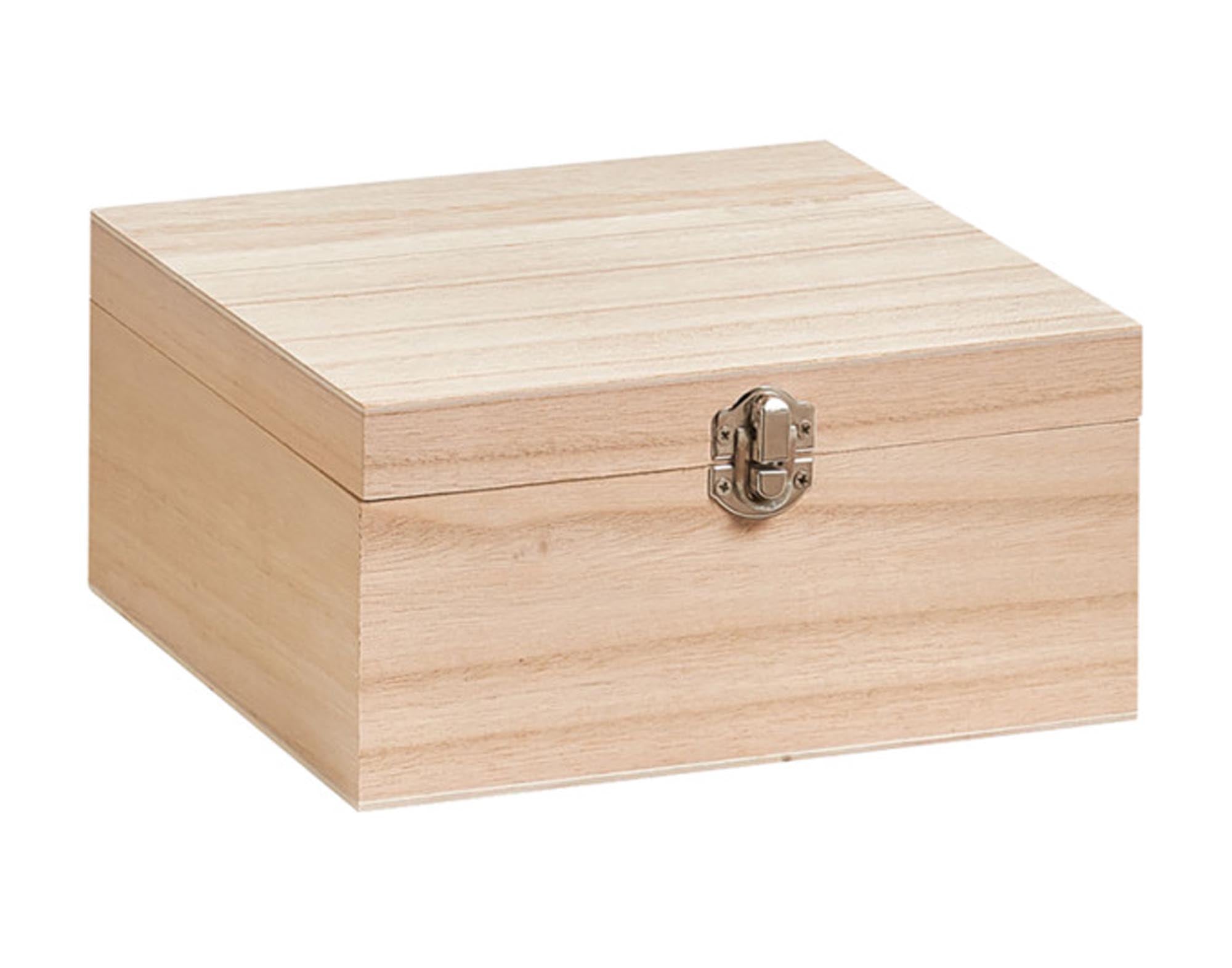 Entdecken Sie die ZELLER Box mit Deckel aus Holz (20x20x9.5 cm) für stilvolle Aufbewahrung. Ideal für Ordnung und Dekoration in jedem Raum.