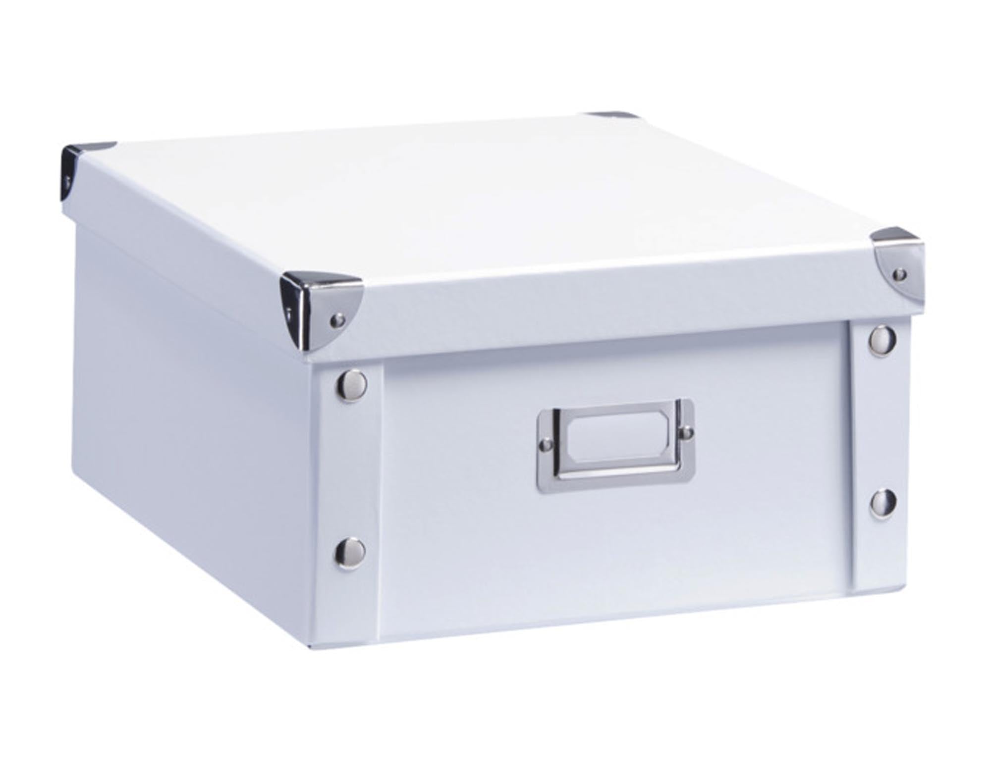 Organisieren Sie Ihr Zuhause mit der eleganten Aufbewahrungsbox Karton 31x26x14 cm von ZELLER PRESENT. Praktisch, stabil und vielseitig einsetzbar!