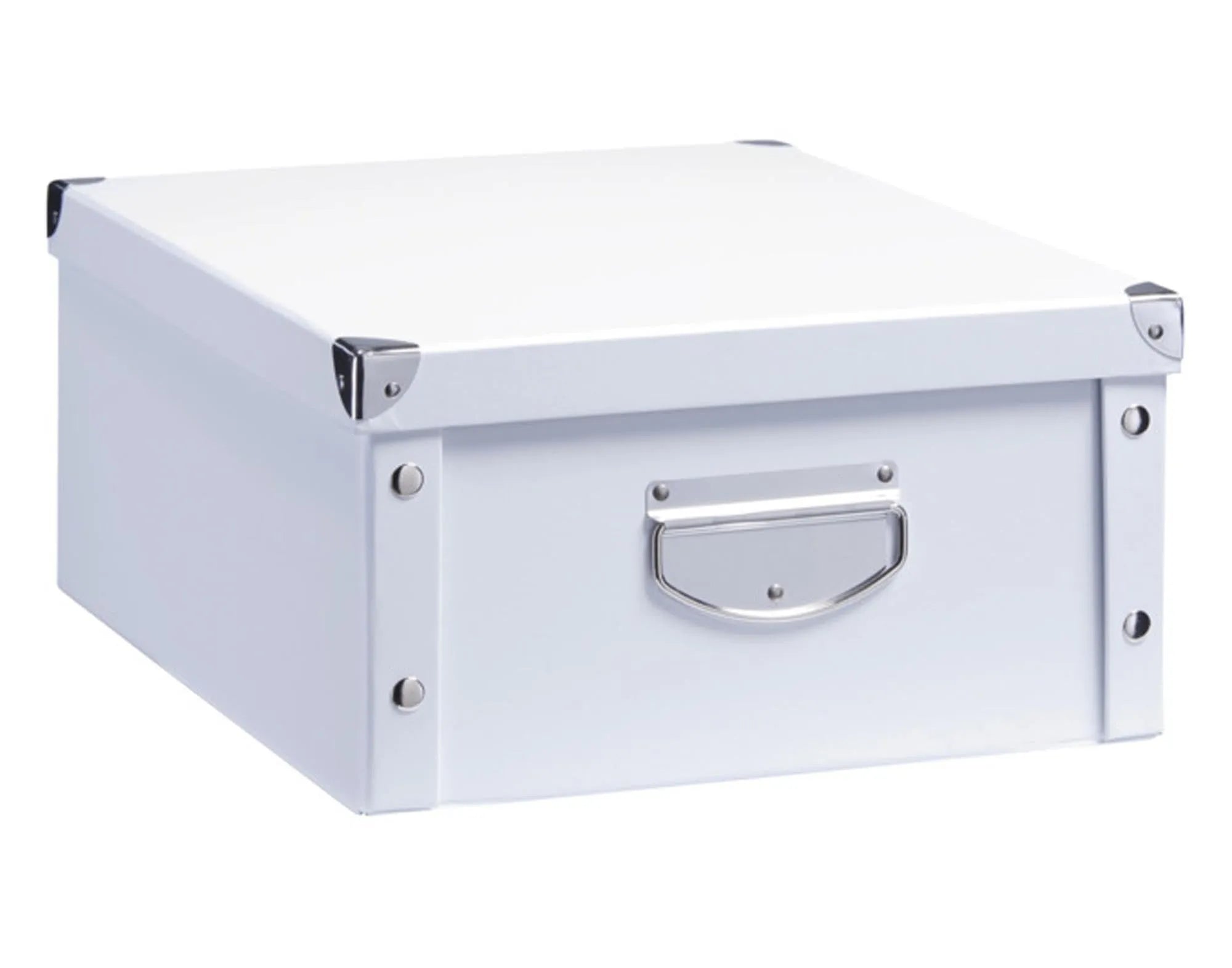 ZELLER Aufbewahrungsbox Karton weiss 40x33x17 cm in  präsentiert im Onlineshop von KAQTU Design AG. Aufbewahrungsbox ist von ZELLER PRESENT