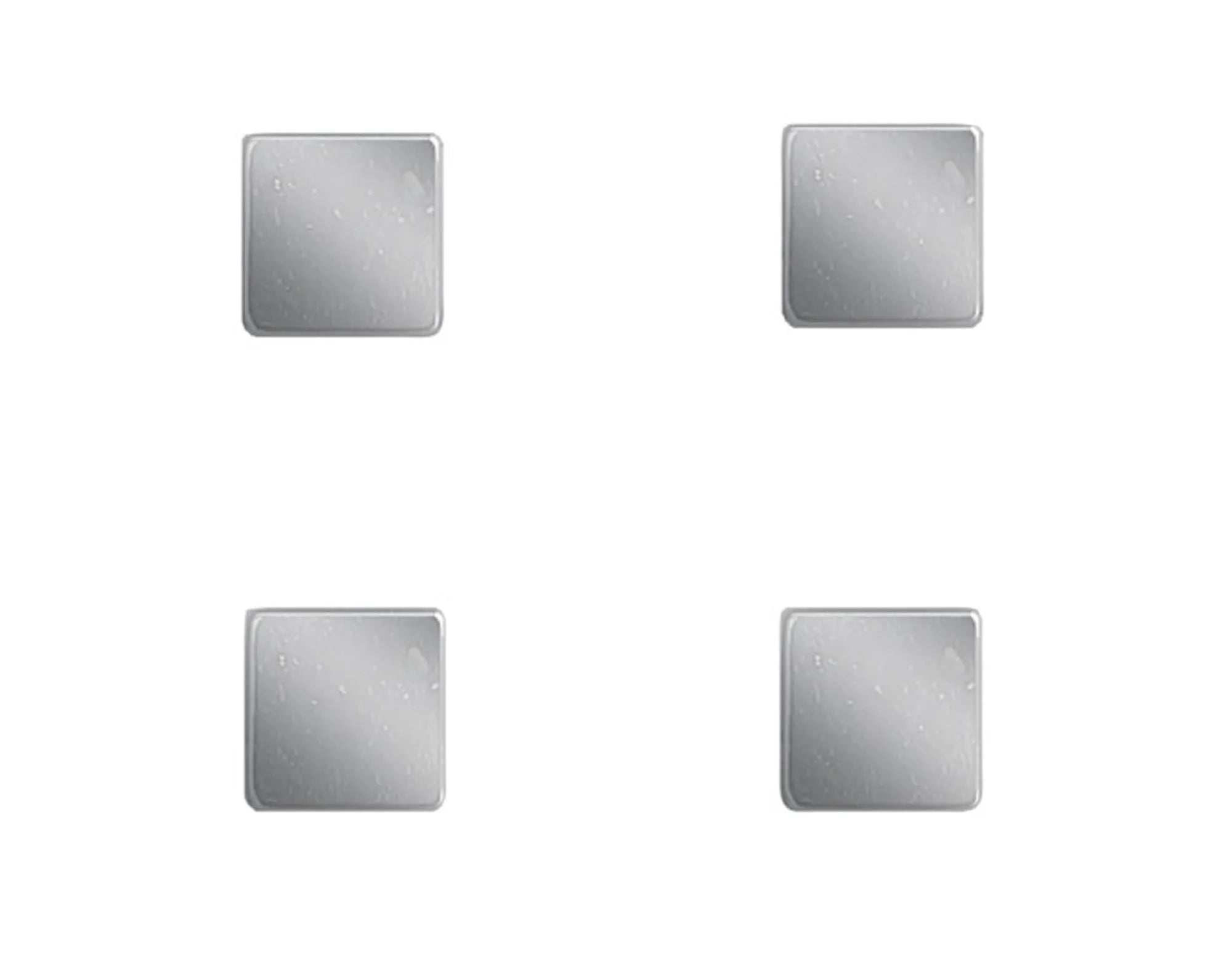 Magnet-Set 4 Stück Cube Metall 1x1 cm in  präsentiert im Onlineshop von KAQTU Design AG. Büromaterial ist von ZELLER PRESENT