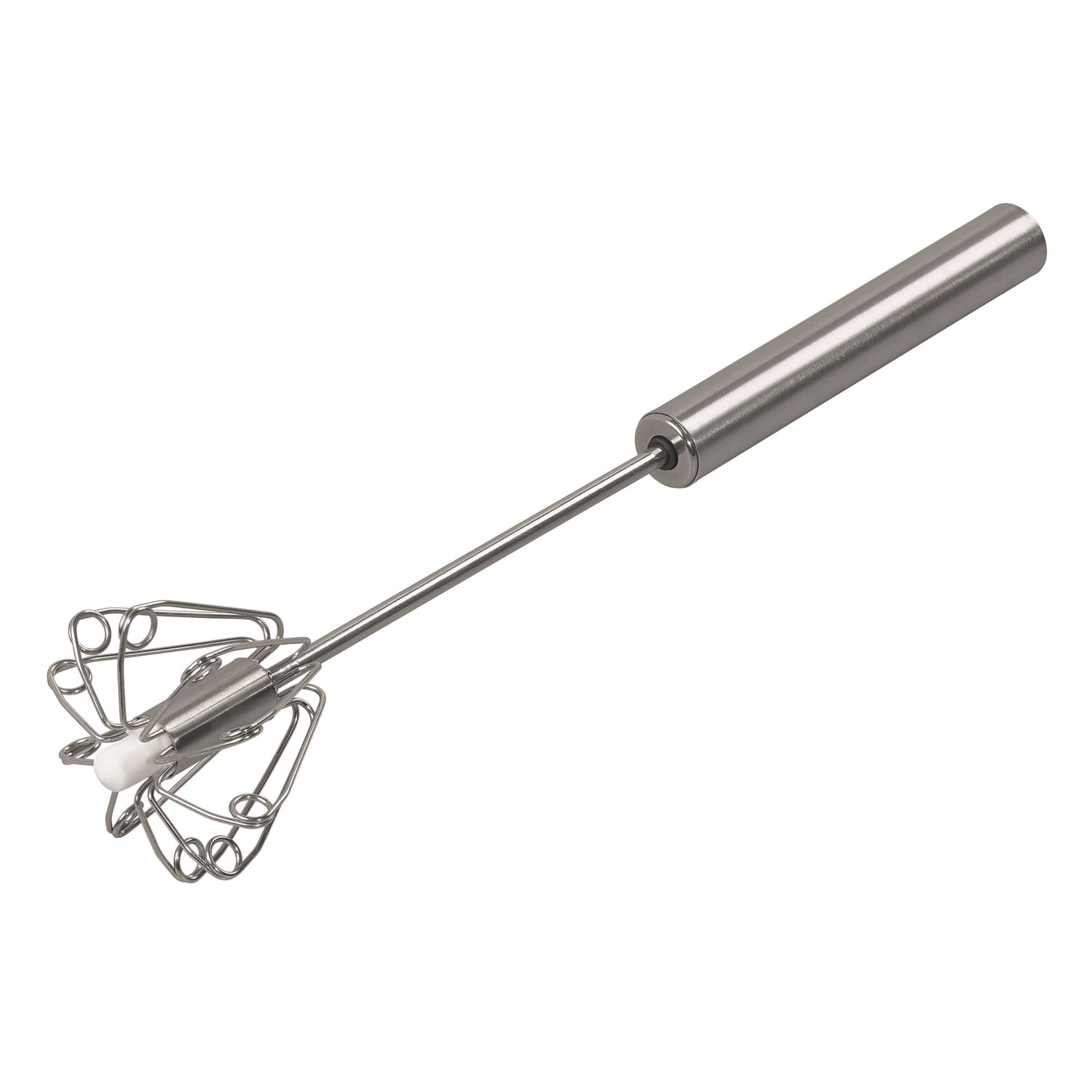 Automatischer Schwingbesen aus Edelstahl, 31 cm lang, ideal für müheloses Kehren und Reinigen von Oberflächen, praktisch und effizient.