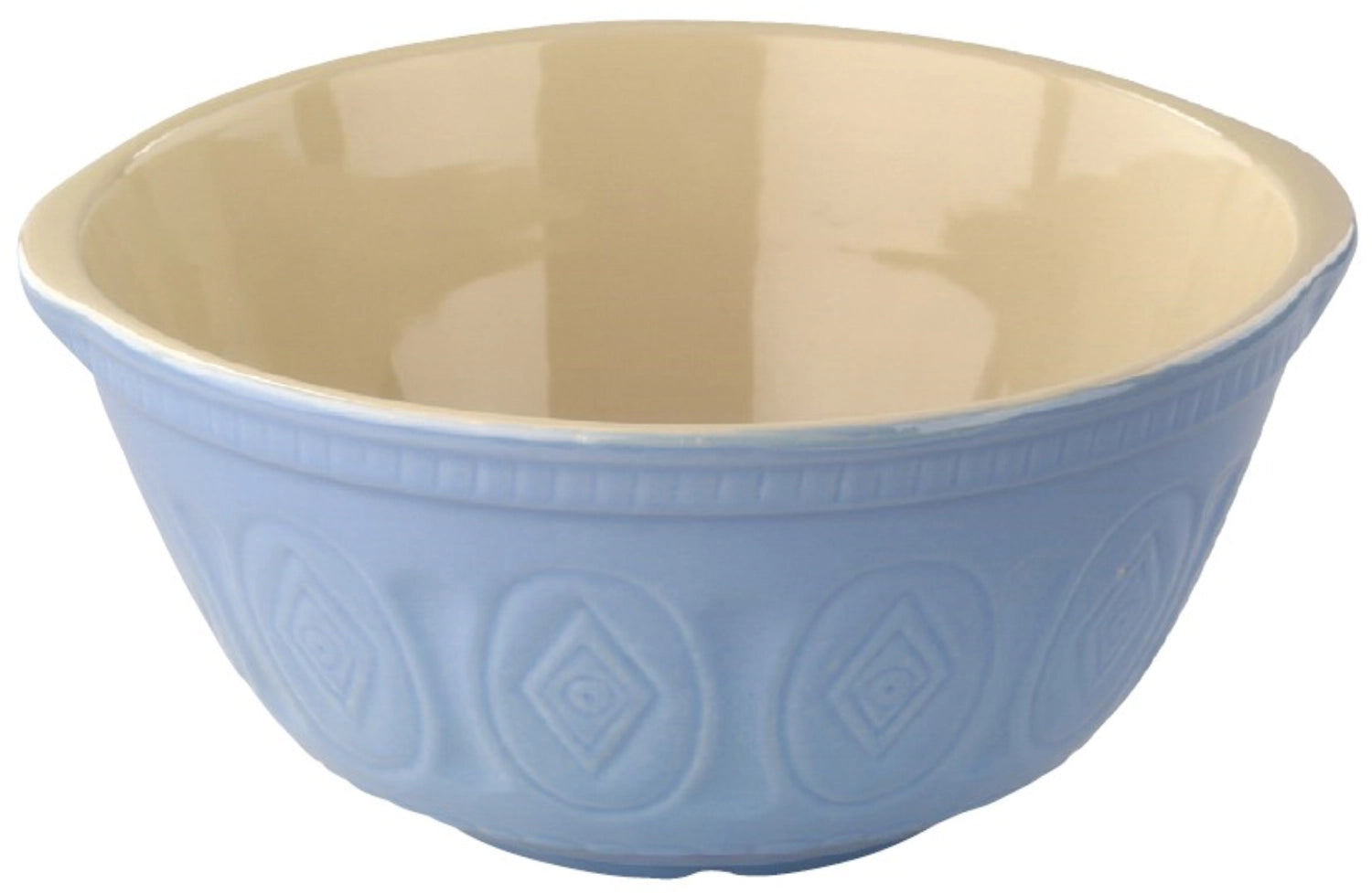 Traditionelle Rührschüssel m. Prägung, blau, D26cm, 2.8 l