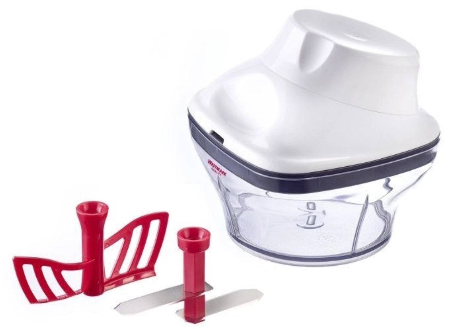 Zwiebelschneider m. Quirl-Einsatz, 12.3x12.3x12.5cm