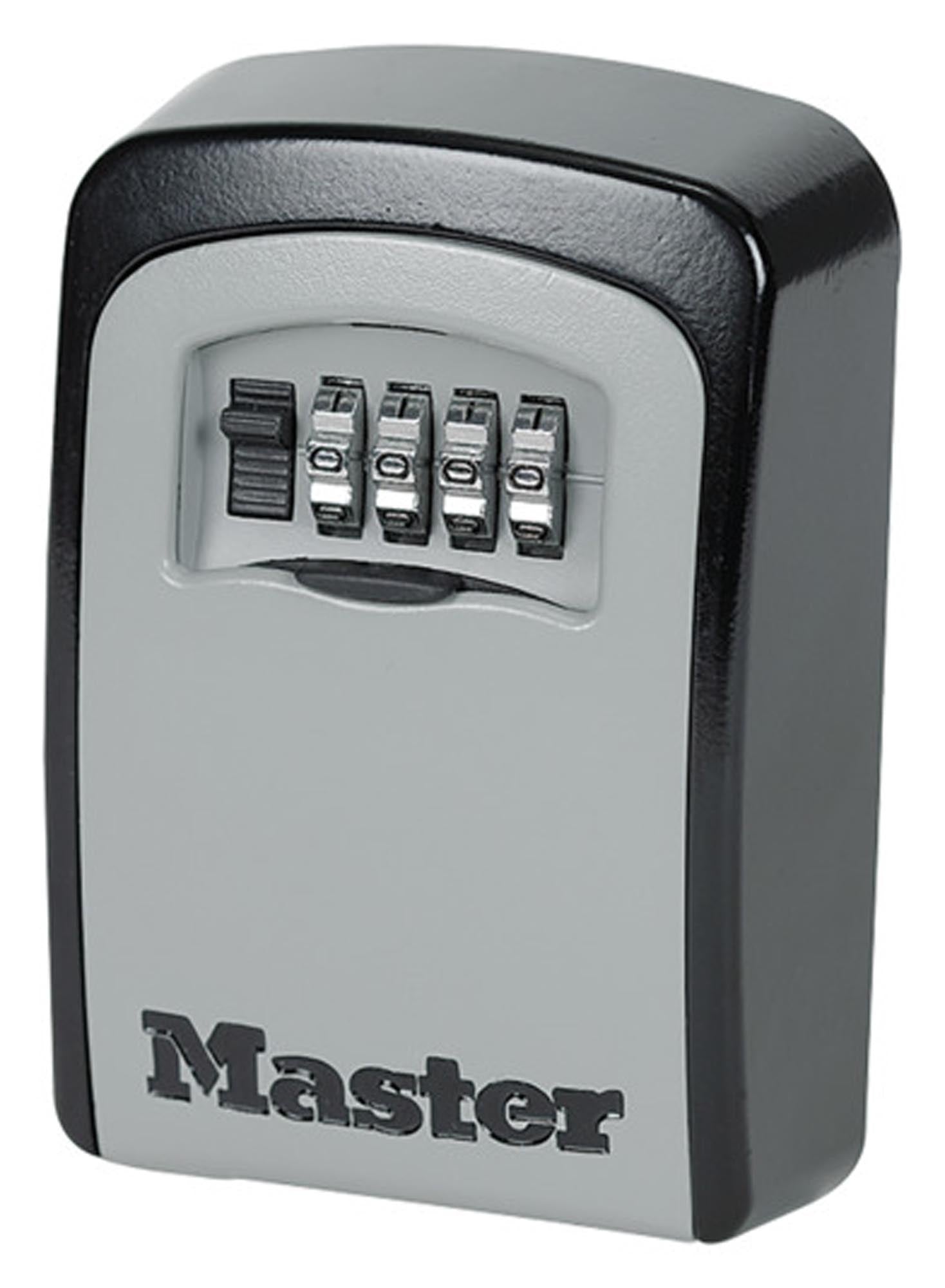 Sichern Sie Ihre Schlüssel mit dem MASTER LOCK Schlüsselsafe 118x85x34 mm. Wetterfest, robust und mit individuellem Zahlencode für maximale Sicherheit.