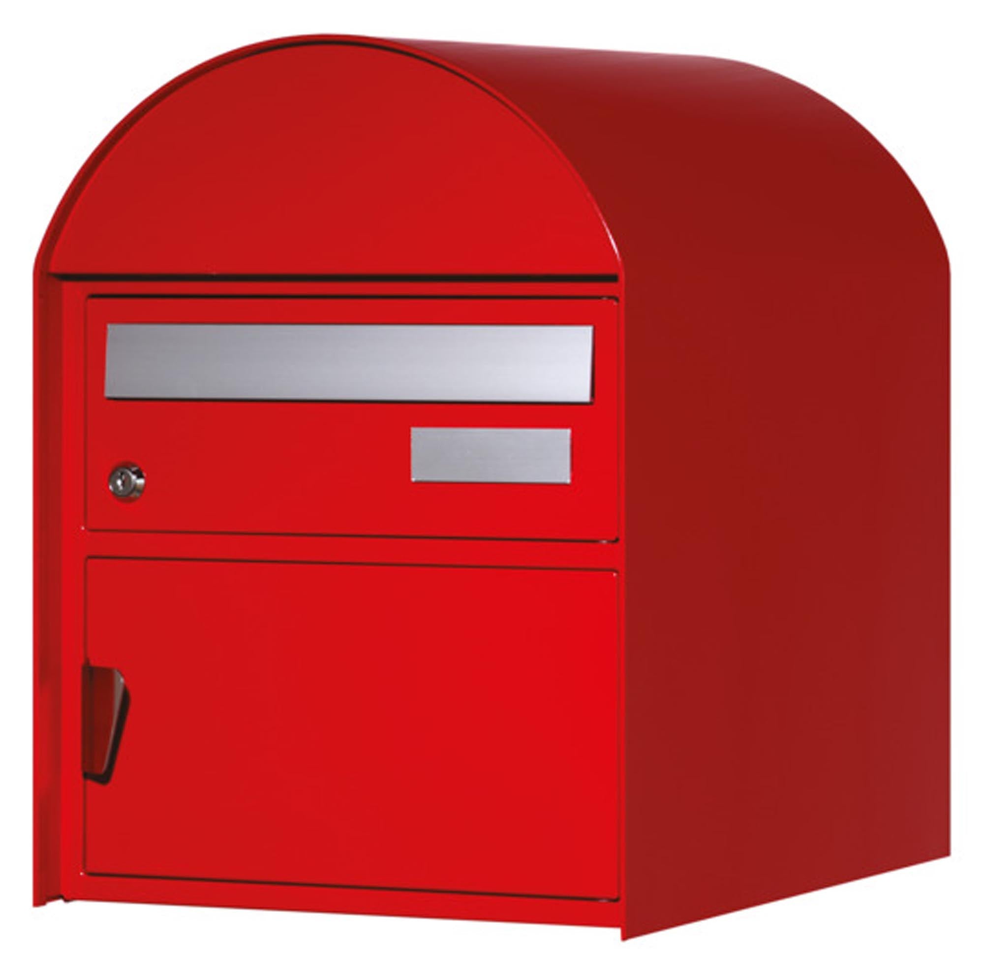 HUBER AG Briefkasten Glarus in dunkelgrün metallic (415x310x303 mm) - stilvoll, wetterfest und ideal für Ihr Zuhause. Hochwertige Verarbeitung.
