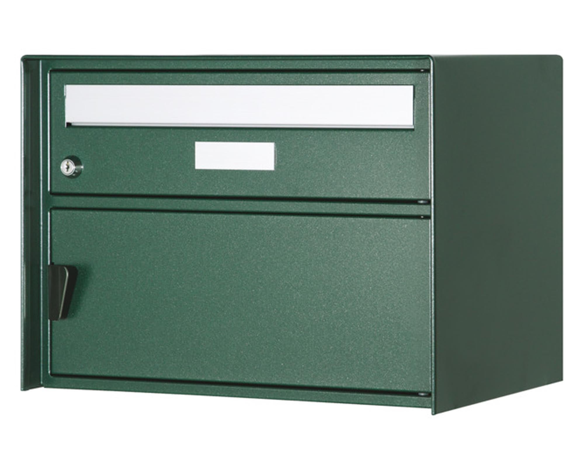 HUBER AG Briefkasten Gotthard in anthrazitgrau (RAL 7016) - stilvoll, robust und ideal für moderne Eingangsbereiche. Maße: 415x310x303 mm.