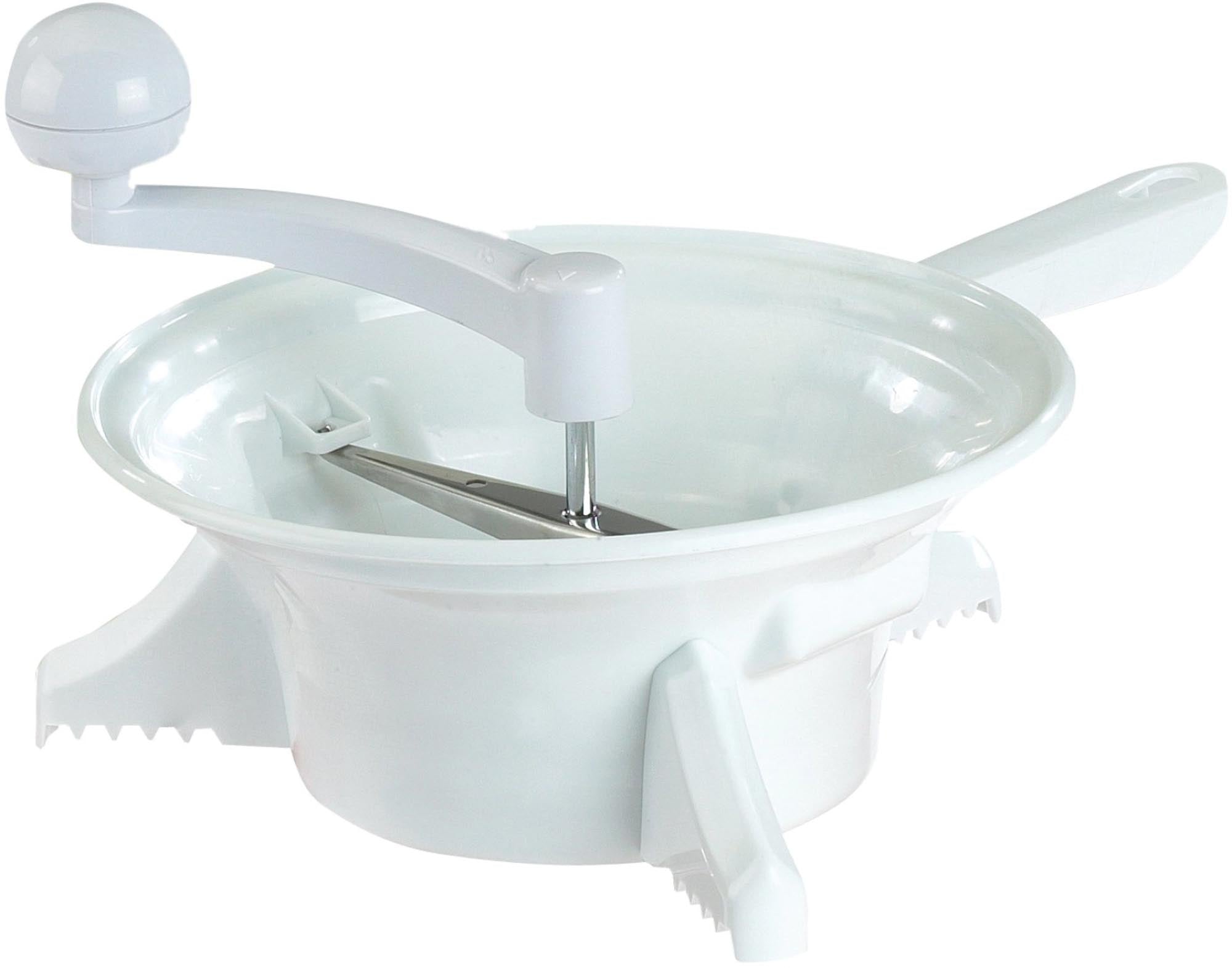 Passiermaschine D23cm, Kunststoff, 35.5x23.8x21cm in Weiss präsentiert im Onlineshop von KAQTU Design AG. Küchenhelfer ist von Westmark