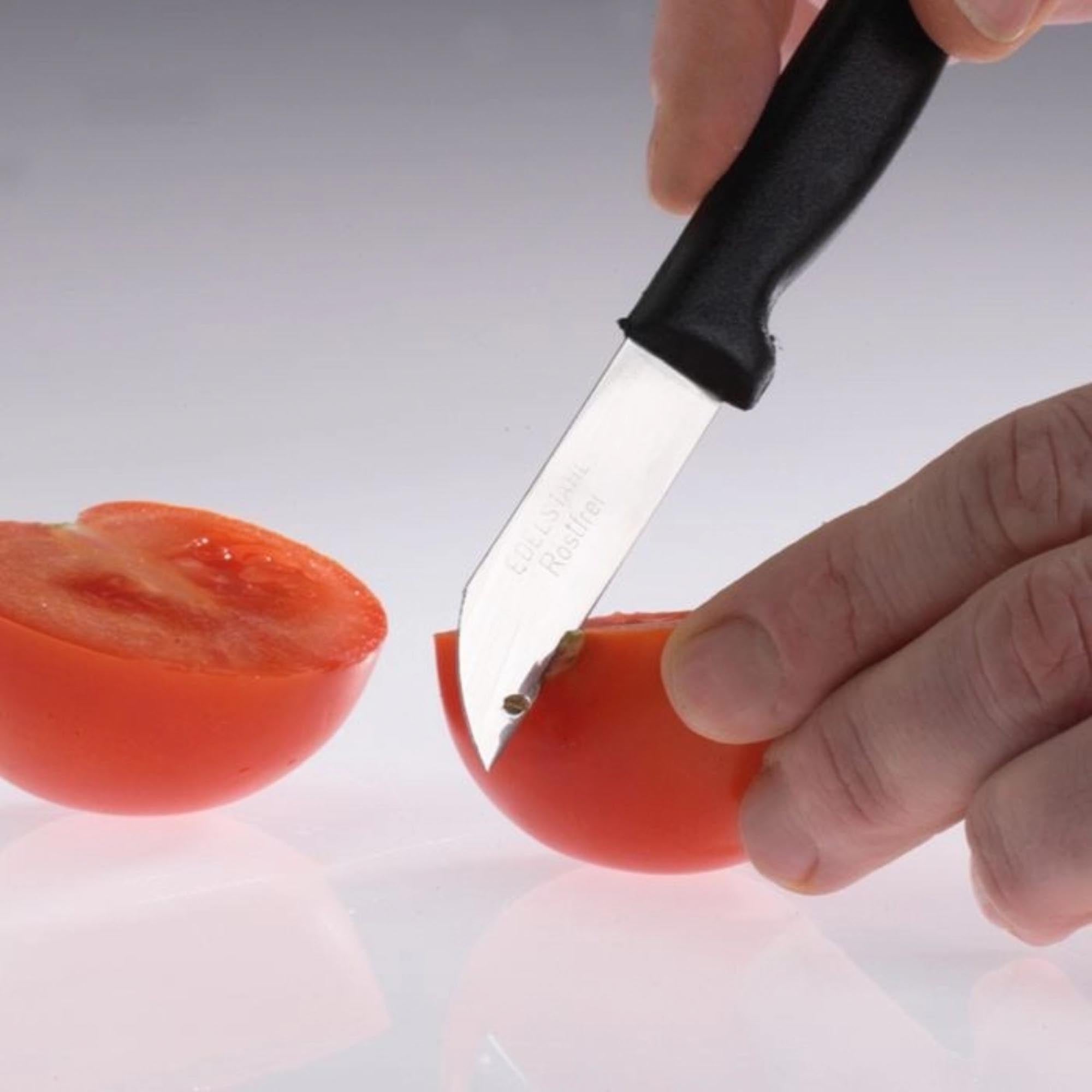 Das Westmark Techno Küchenmesser, 16.5x2x1cm, überzeugt mit scharfer Klinge und ergonomischem Griff für präzises und bequemes Schneiden.
