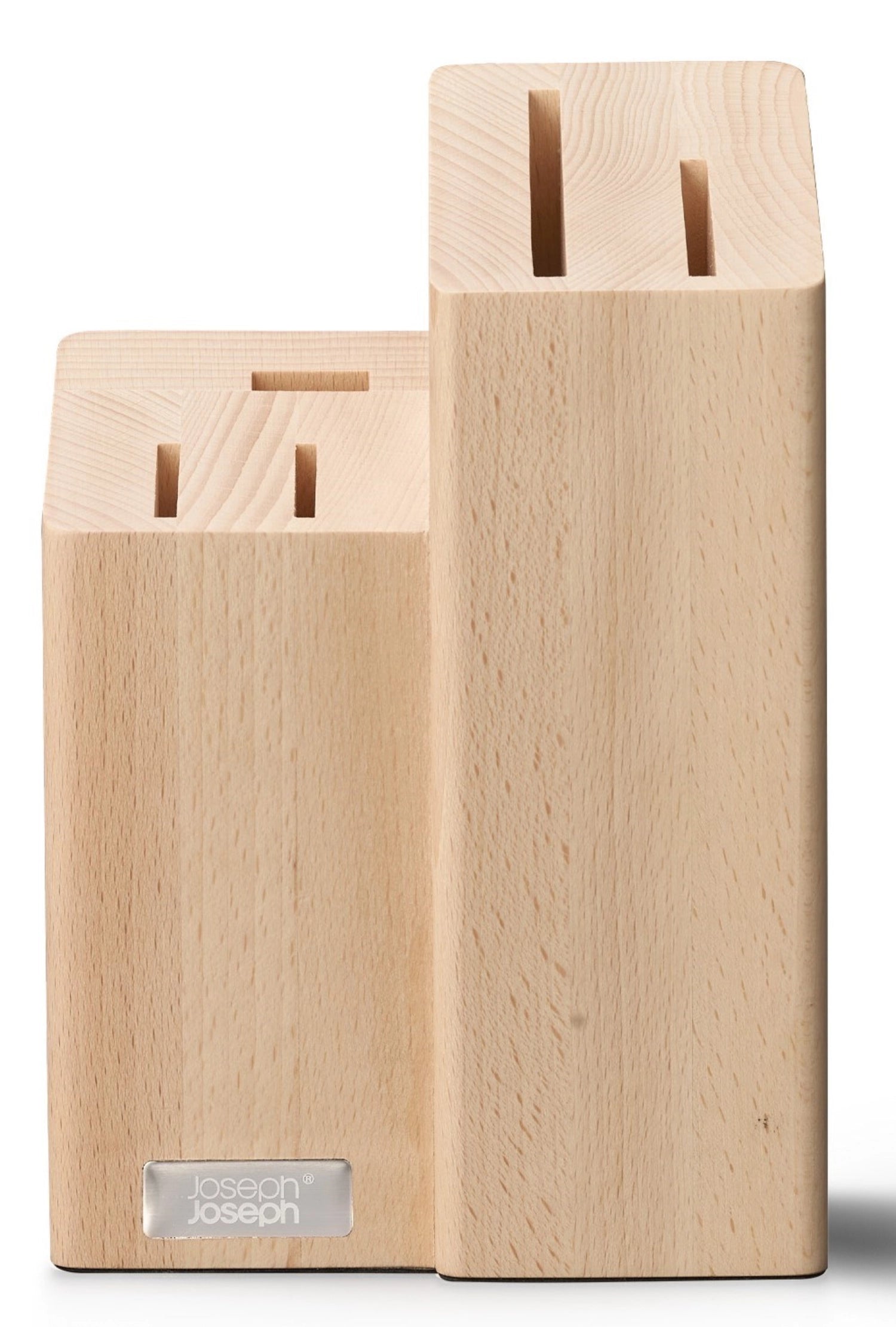 Eleganter Messerblock von Joseph Joseph mit fünf präzisen Messern und einer Schere, ideal für moderne Küchen und anspruchsvolle Köche.