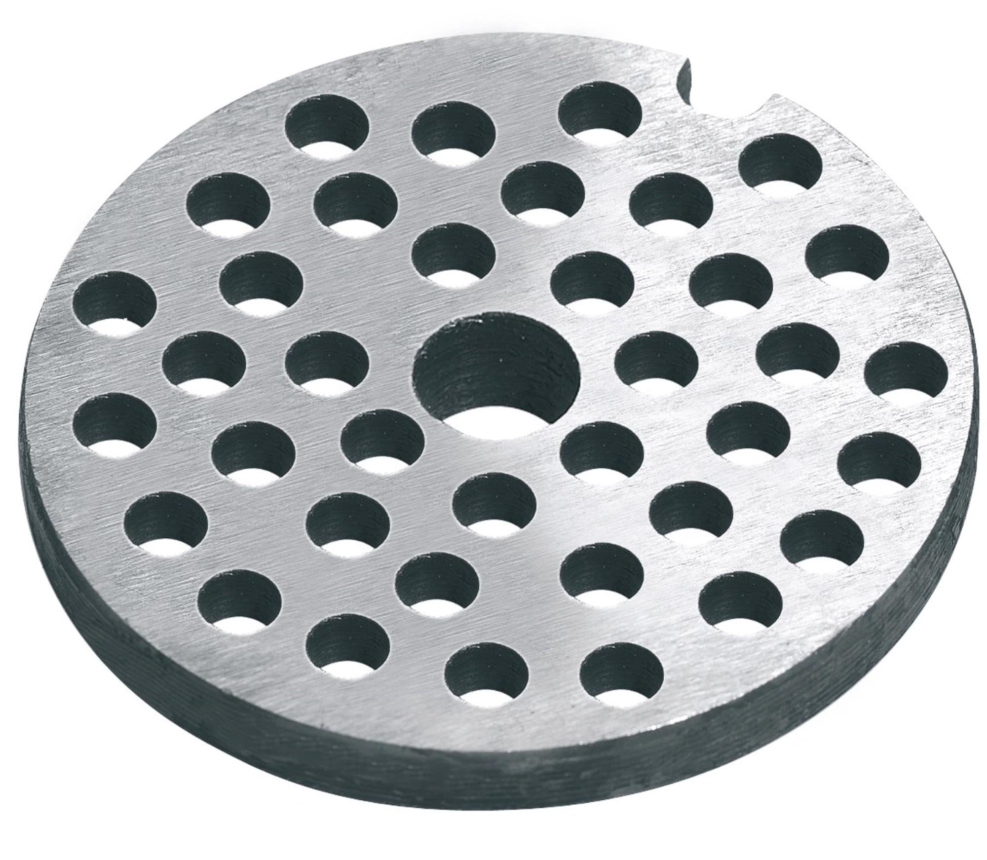 Fleischwolf Lochscheibe Gr. 10, 0.45cm, zu 9754WM in Silber präsentiert im Onlineshop von KAQTU Design AG. Ersatzteil ist von Westmark