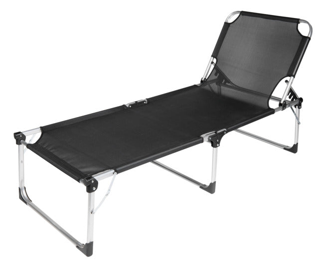 SIENA GARDEN Liege XXL schwarz in  präsentiert im Onlineshop von KAQTU Design AG. Liegestuhl ist von SIENA GARDEN