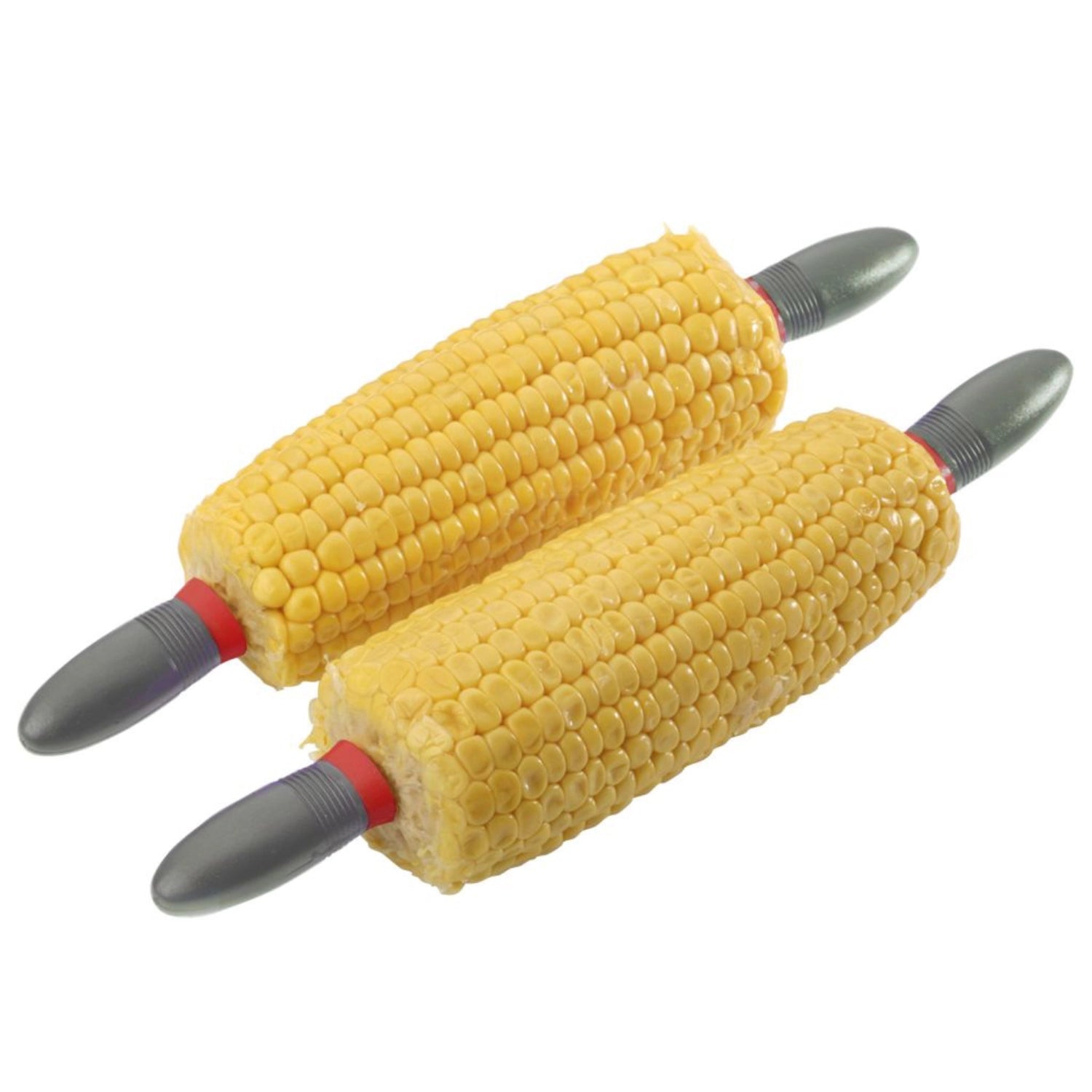 Praktisches Set mit 4 Spiky Maiskolbenhaltern von Westmark, perfekt für BBQs. Bietet sicheren Halt und ein sauberes Essvergnügen.