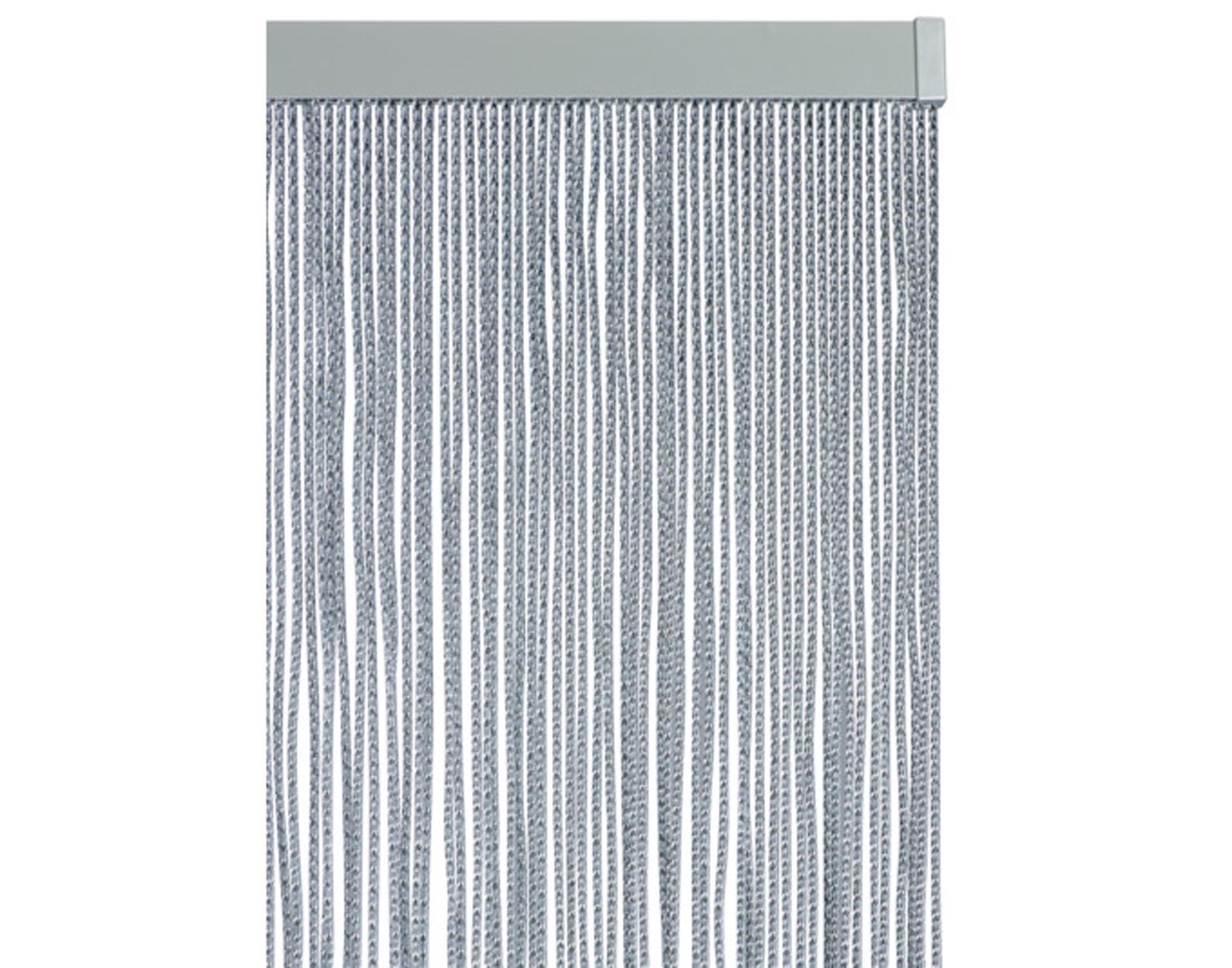 LA TENDA Türvorhang Lazio 1 schwarz transparent 90x210cm