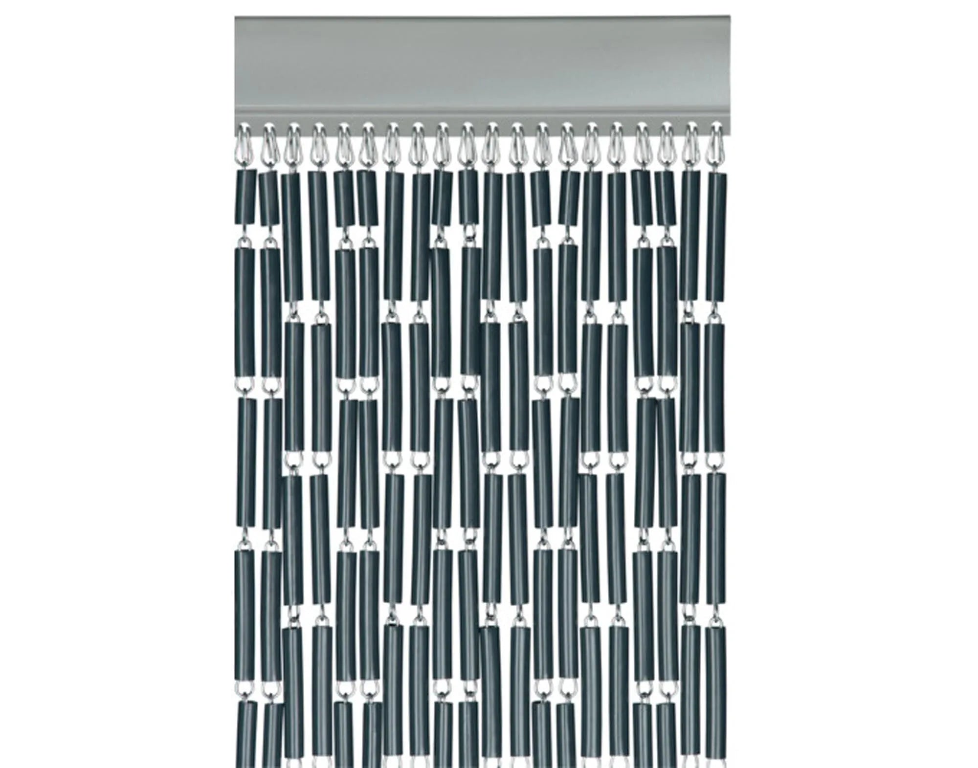 Eleganter Türvorhang Campos 2 von LA TENDA, 90x210 cm, aus UV-beständigem Polyester, ideal für Terrasse und Garten, bietet Sicht- und Windschutz.