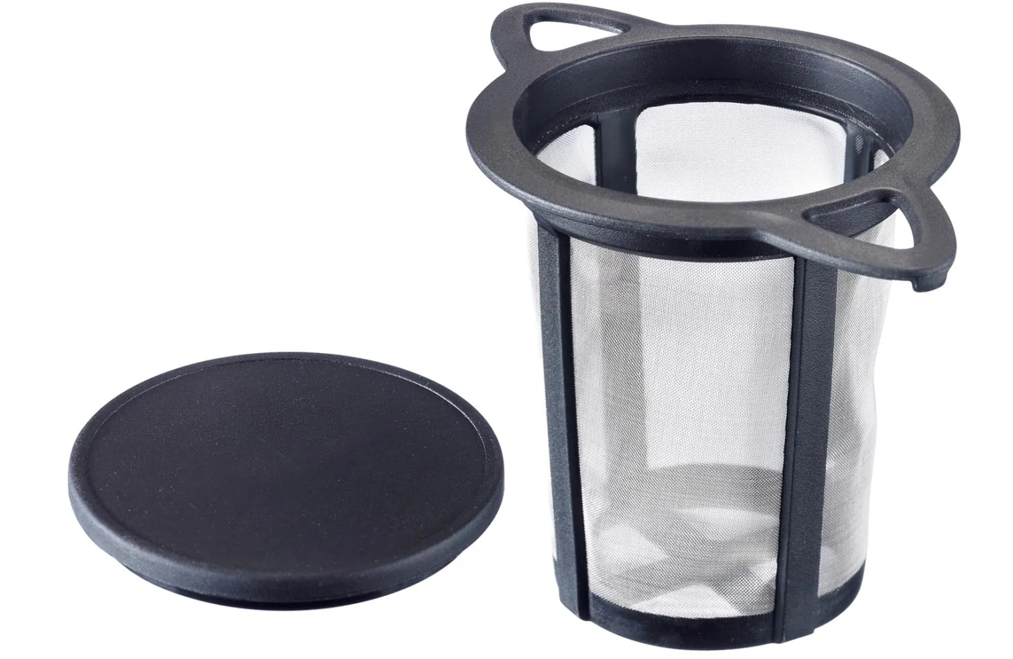 Dauerfilter Tee, 11x7.2x8.0cm in Schwarz präsentiert im Onlineshop von KAQTU Design AG. Tasse ist von Westmark