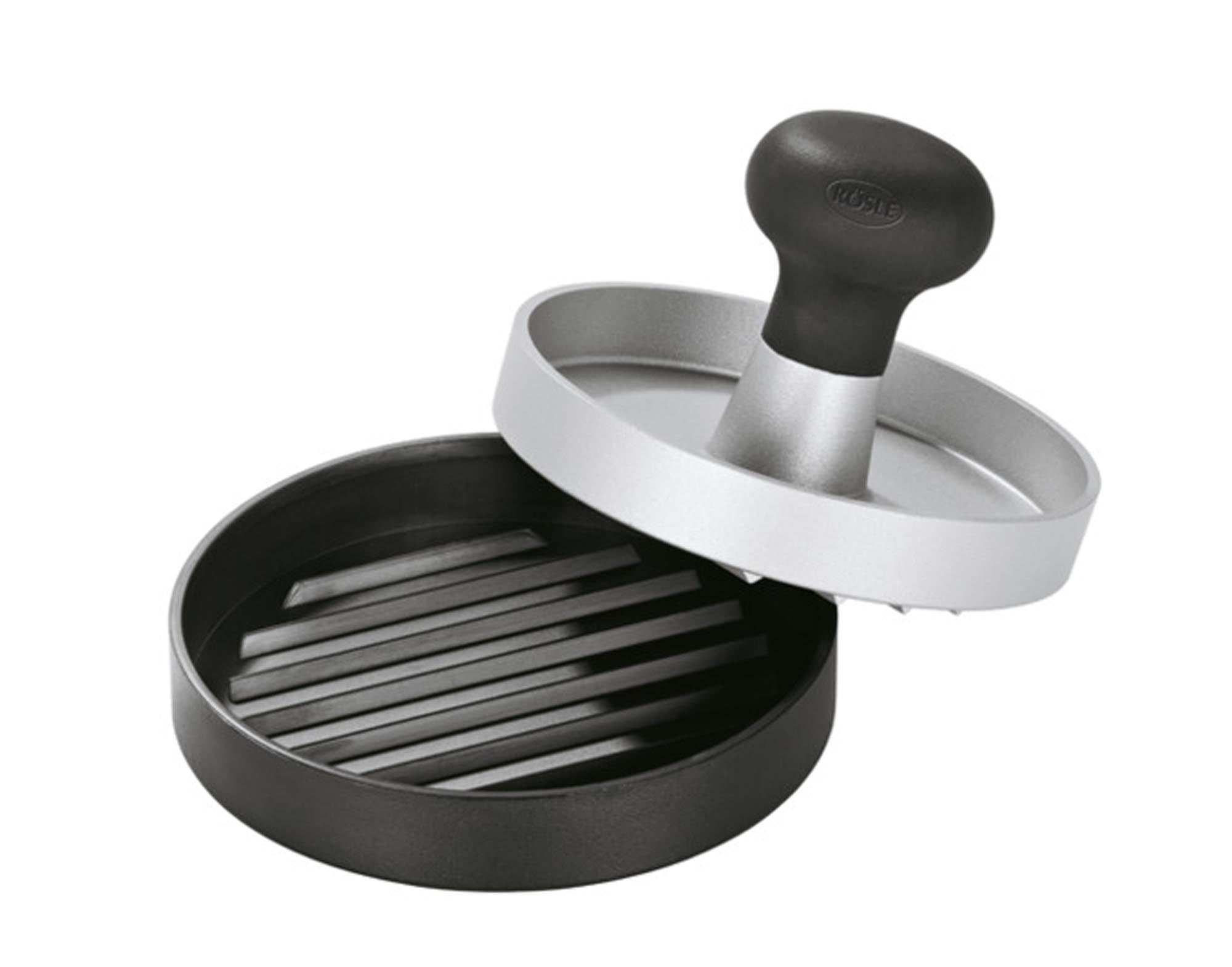 Hamburgerpresse Inox ø11.5 cm in  präsentiert im Onlineshop von KAQTU Design AG. Grillzubehör ist von RÖSLE