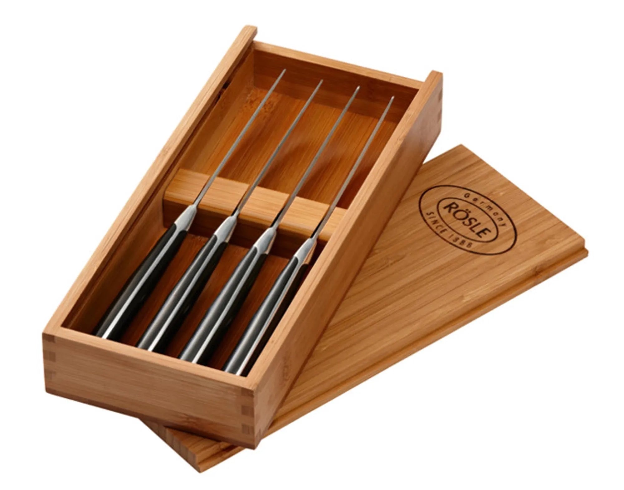 Steakmesser Set 4-teilig in  präsentiert im Onlineshop von KAQTU Design AG. Küchenmesser ist von RÖSLE