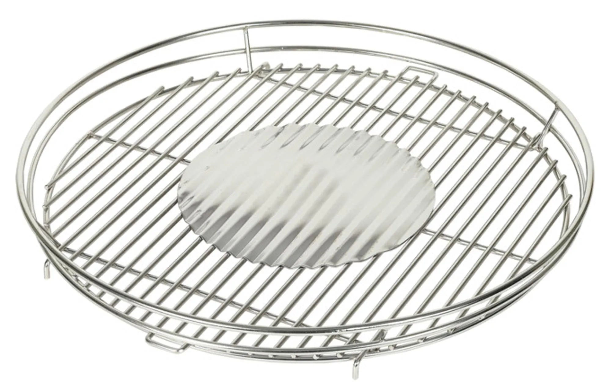 Grillrost Edelstahl XL ø 43.5 cm von LOTUS GRILL: Hochwertig, langlebig, spülmaschinenfest, ideal für Steaks, Gemüse, Fisch. Perfekt für Grillprofis.