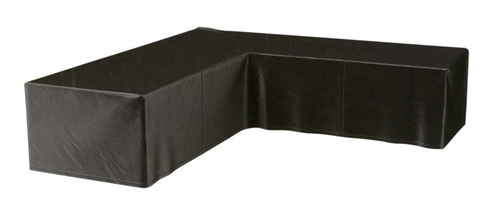 Hochwertige Schutzhülle für L-förmige Loungemöbel, 325x325x100x70 cm, wasserabweisend und atmungsaktiv.