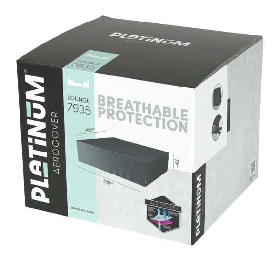 PLATINUM AEROCOVER Schutzhülle Lounge 300x300x70 cm in  präsentiert im Onlineshop von KAQTU Design AG. Gartenmöbelabdeckung ist von PLATINUM AEROCOVER