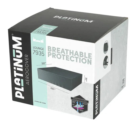 PLATINUM AEROCOVER Schutzhülle Lounge 300x300x70 cm in  präsentiert im Onlineshop von KAQTU Design AG. Gartenmöbelabdeckung ist von PLATINUM AEROCOVER