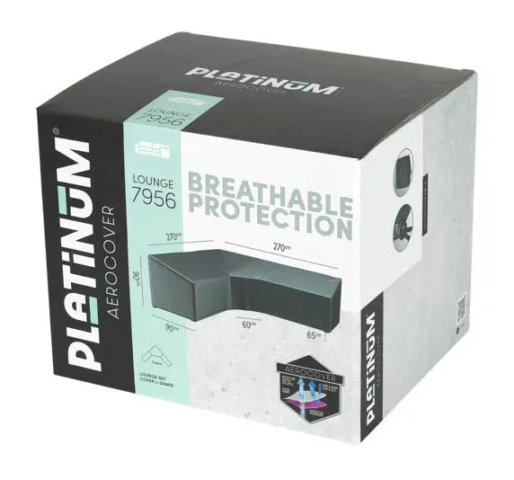 PLATINUM AEROCOVER Schutzhülle L-Trapez 270x270x90x65/90 cm in  präsentiert im Onlineshop von KAQTU Design AG. Gartenmöbelabdeckung ist von PLATINUM AEROCOVER