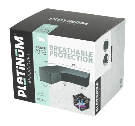 PLATINUM AEROCOVER Schutzhülle L-Trapez 270x270x90x65/90 cm in  präsentiert im Onlineshop von KAQTU Design AG. Gartenmöbelabdeckung ist von PLATINUM AEROCOVER