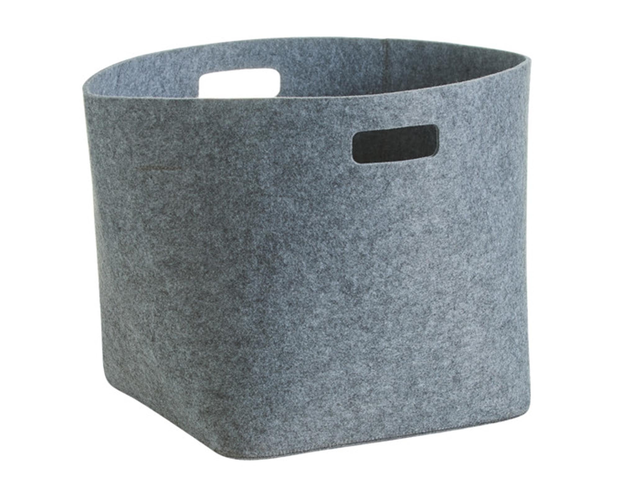 ZELLER Korb Filz grau 32x32x32 cm