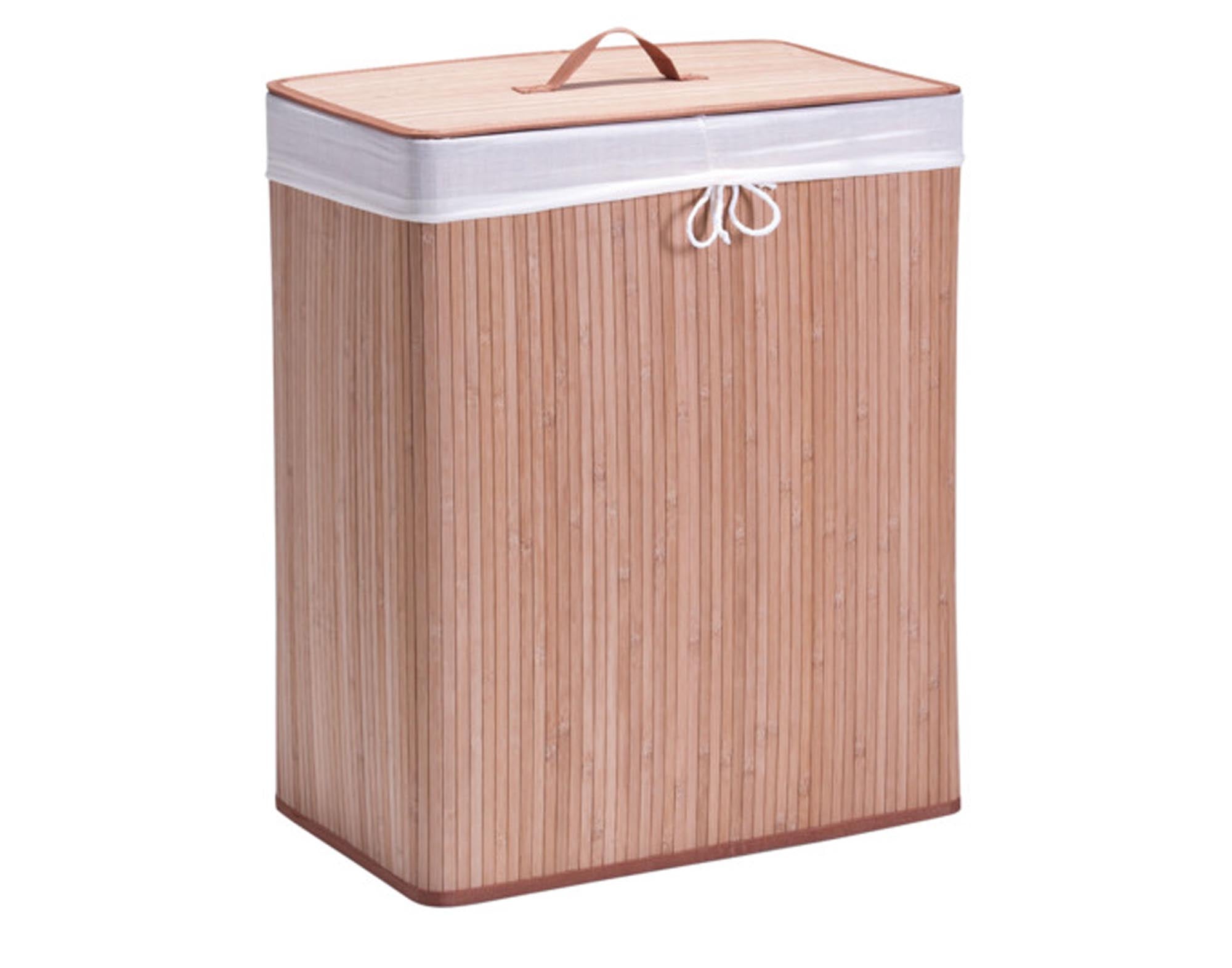 ZELLER Wäschesammler Bamboo 2-fach 52x35x63 cm