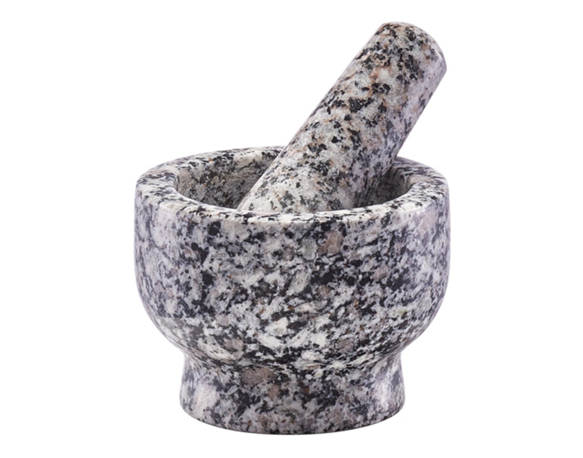 ZELLER Mörser mit Stössel Granit grau ø 9x6.5 cm in  präsentiert im Onlineshop von KAQTU Design AG. Küchenhelfer ist von ZELLER PRESENT
