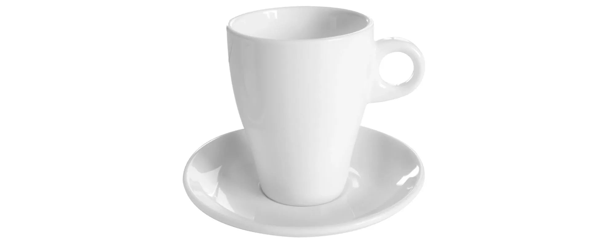 Stella Cappuccino Obertasse und Untertasse 0.27lt weiss in Weiss präsentiert im Onlineshop von KAQTU Design AG. Tasse ist von Maison Truffe