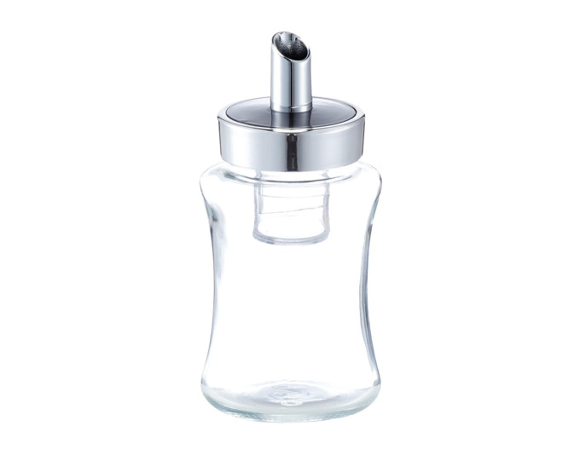 ZELLER Zuckerstreuer Glas Inox (ø 7x11.5 cm) vereint modernes Design und Funktionalität. Ideal für Zucker, Zimt und Puderzucker. Spülmaschinenfest!