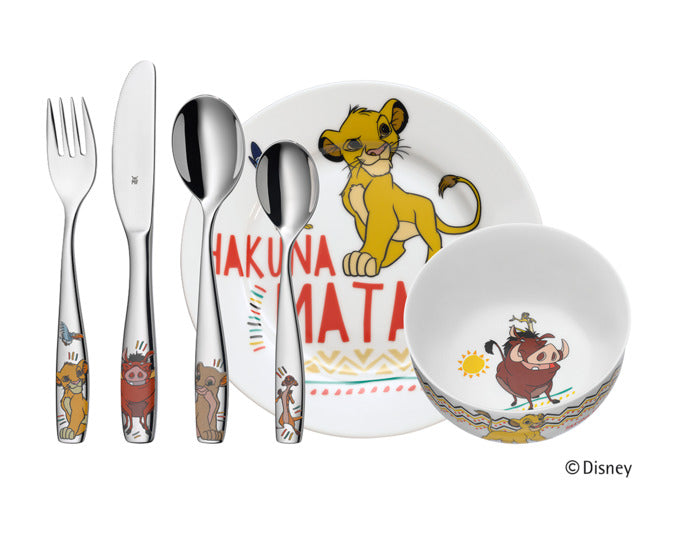 Kindergeschirrset Lion King 6-teilig in  präsentiert im Onlineshop von KAQTU Design AG. Küchenhelfer ist von WMF