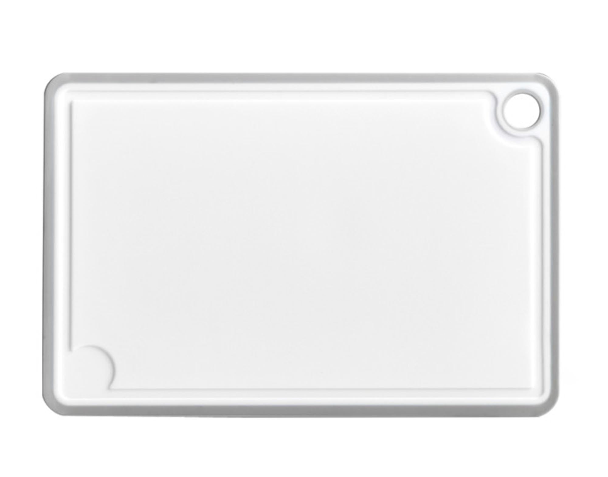 ZELLER Schneidbrett Kunststoff weiss grau 30x20 cm in  präsentiert im Onlineshop von KAQTU Design AG. Schneidbrett ist von ZELLER PRESENT