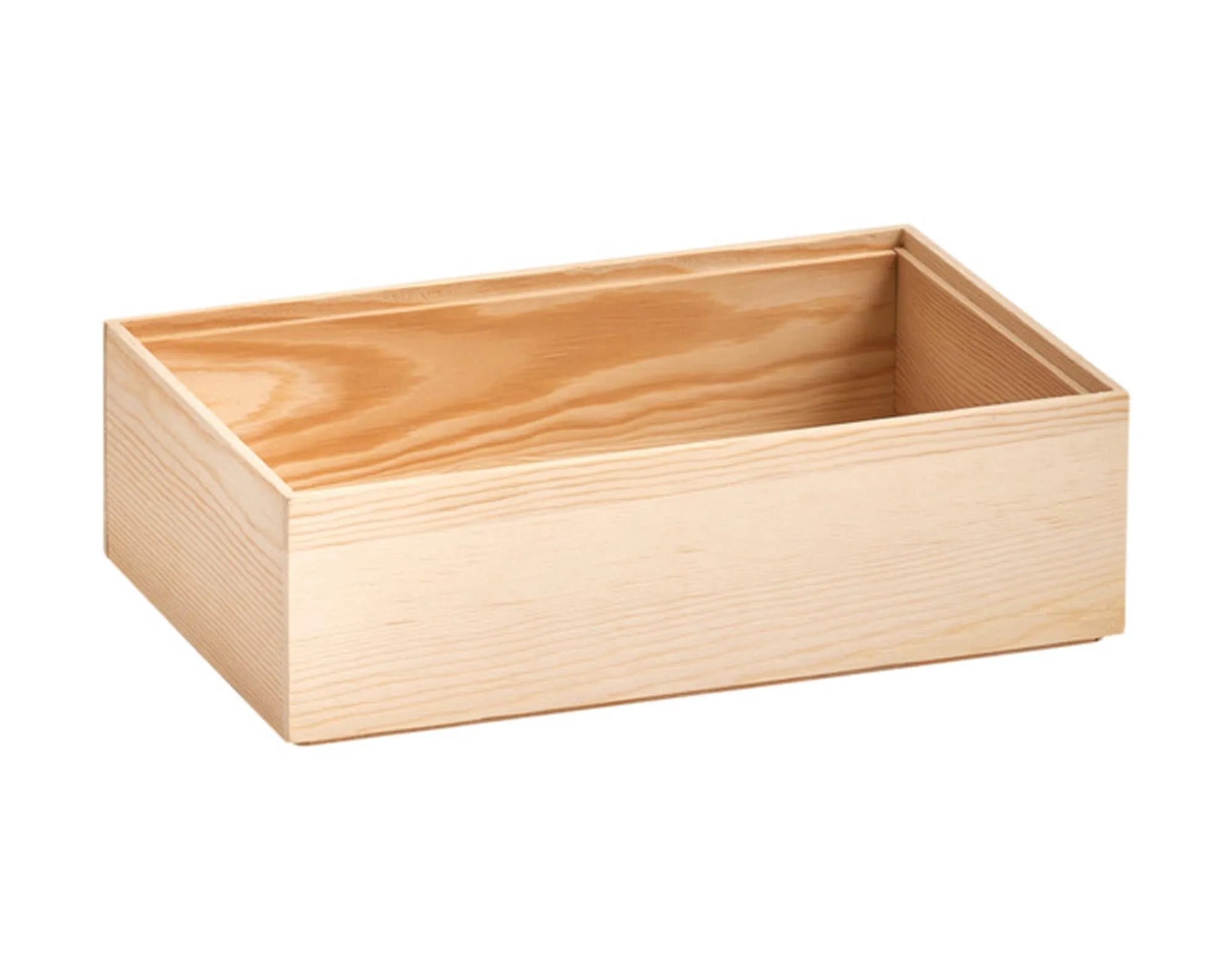 Vielseitige Ordnungsbox aus Kiefernholz, 23x15x7 cm, von ZELLER PRESENT. Perfekt für Bürobedarf, Schmuck und mehr. Elegantes, natürliches Design.