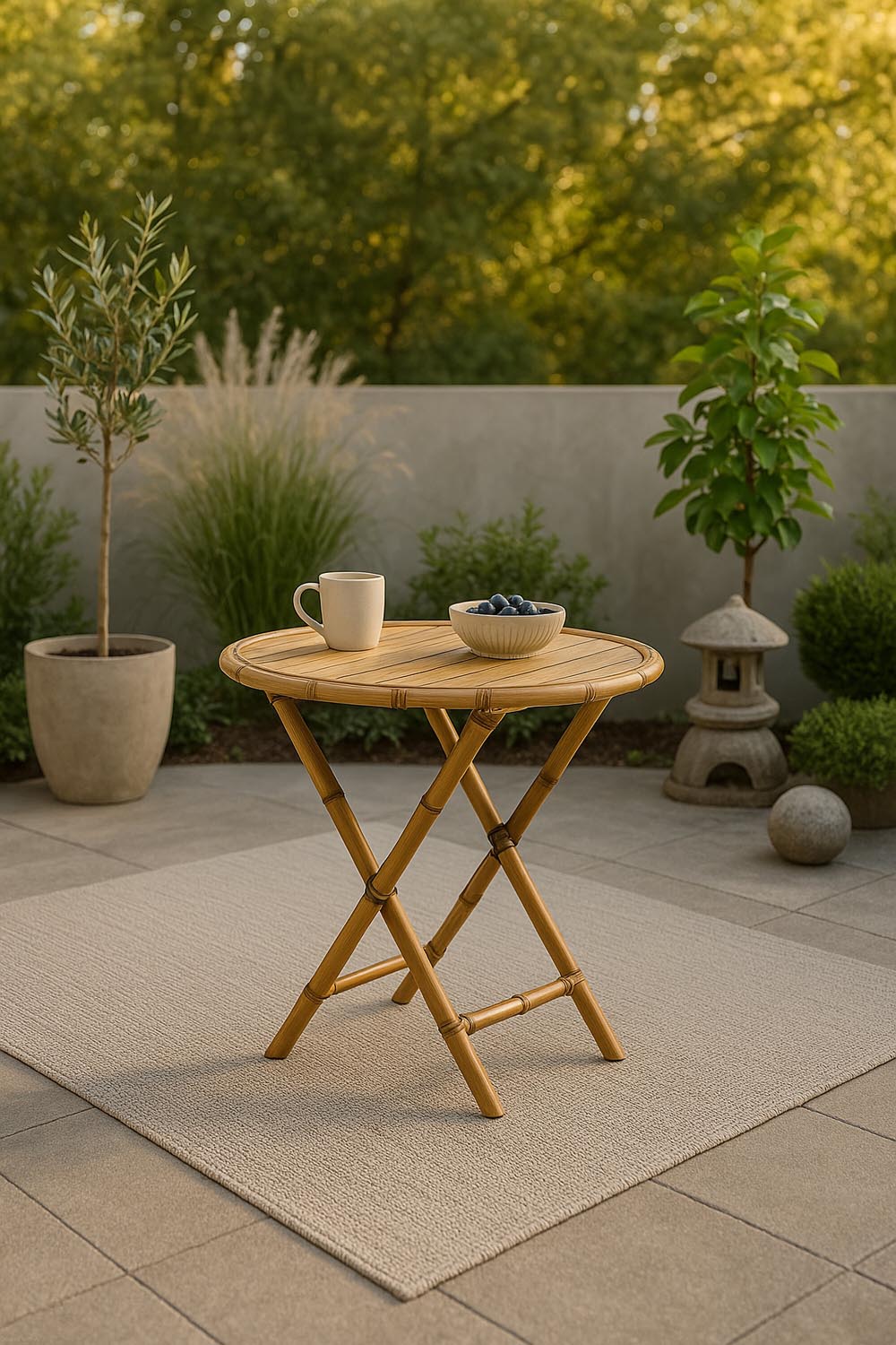 Cane Beistelltisch in Natur präsentiert im Onlineshop von KAQTU Design AG. Beistelltisch Outdoor ist von Venture Home