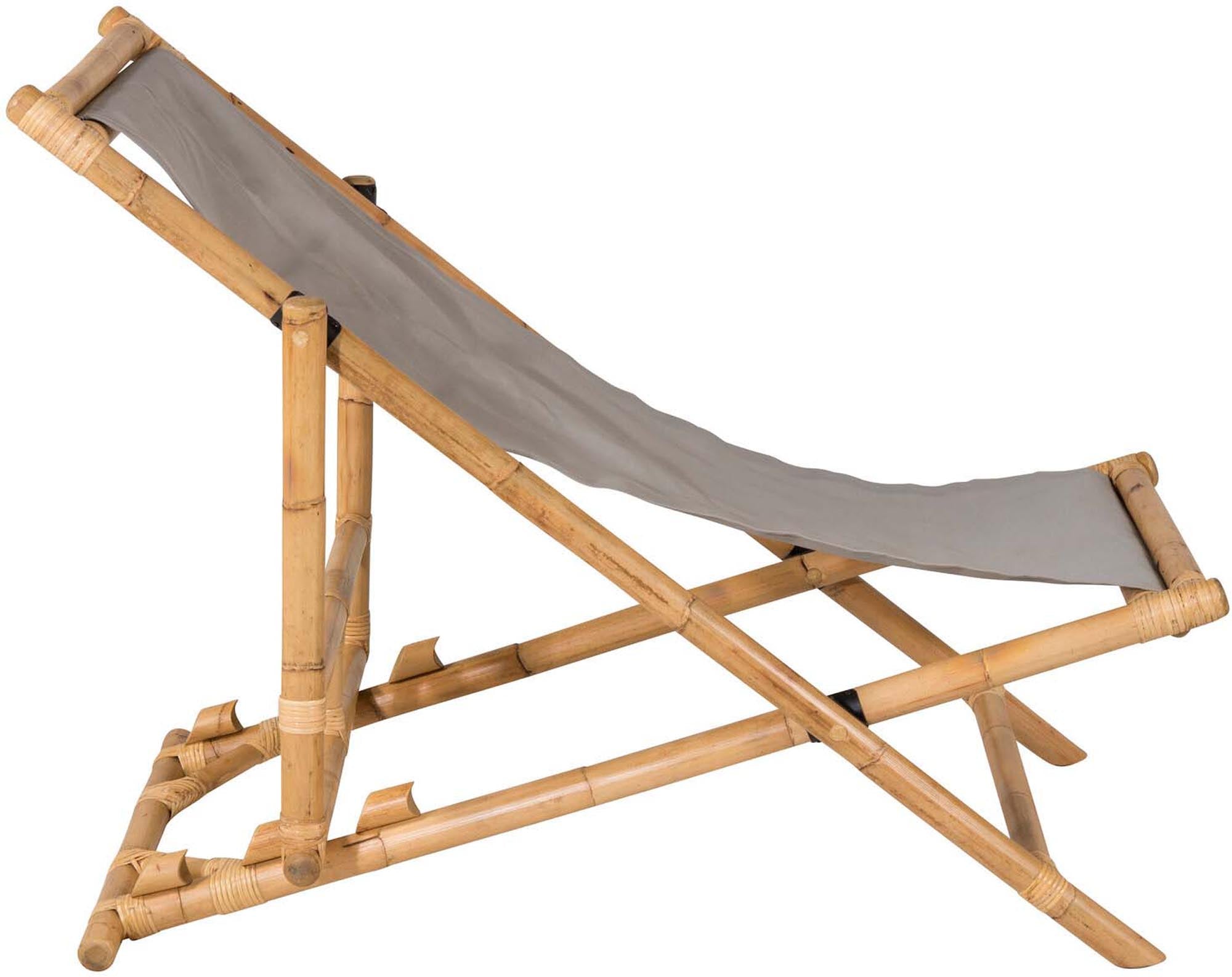 Cane Lounger klappbar in Natur präsentiert im Onlineshop von KAQTU Design AG. Liegestuhl ist von Venture Home