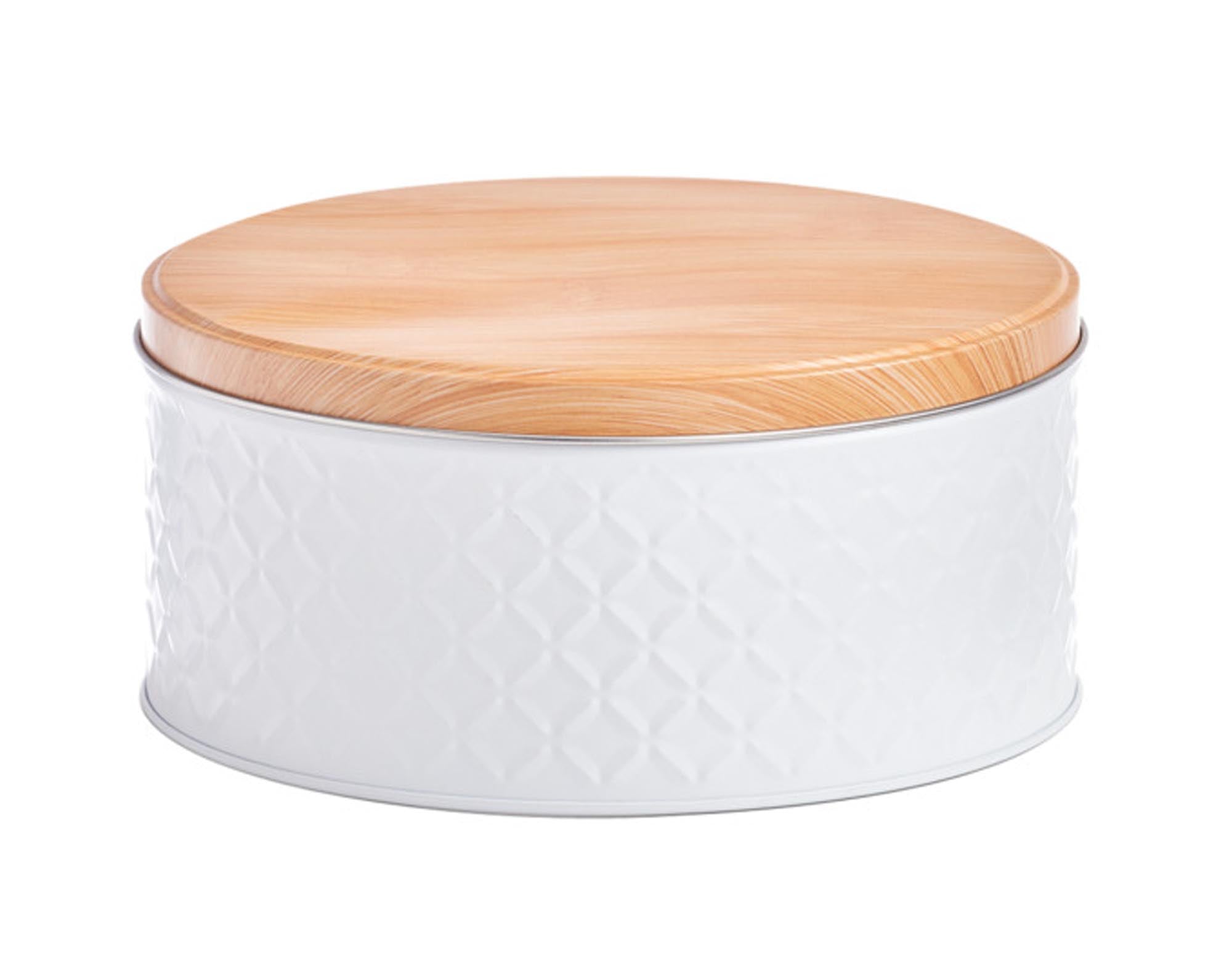 ZELLER Dose Scandi Metall weiss ø 20x9 cm in  präsentiert im Onlineshop von KAQTU Design AG. Aufbewahrungsdose ist von ZELLER PRESENT