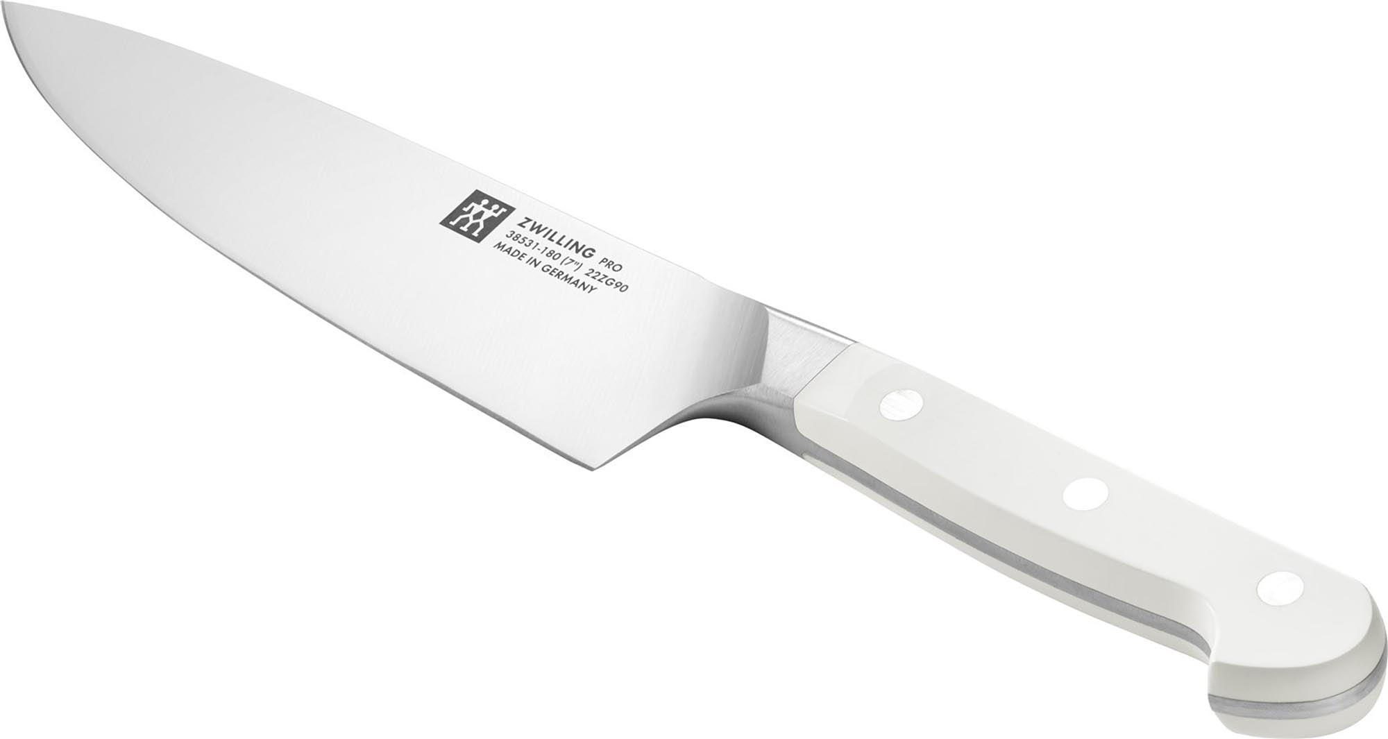 Pro le blanc Kochmesser 180mm von Zwilling Kitchen, hochwertiges Kochmesser mit scharfem Klingenprofil und ergonomischem Griff für präzises Schneiden.