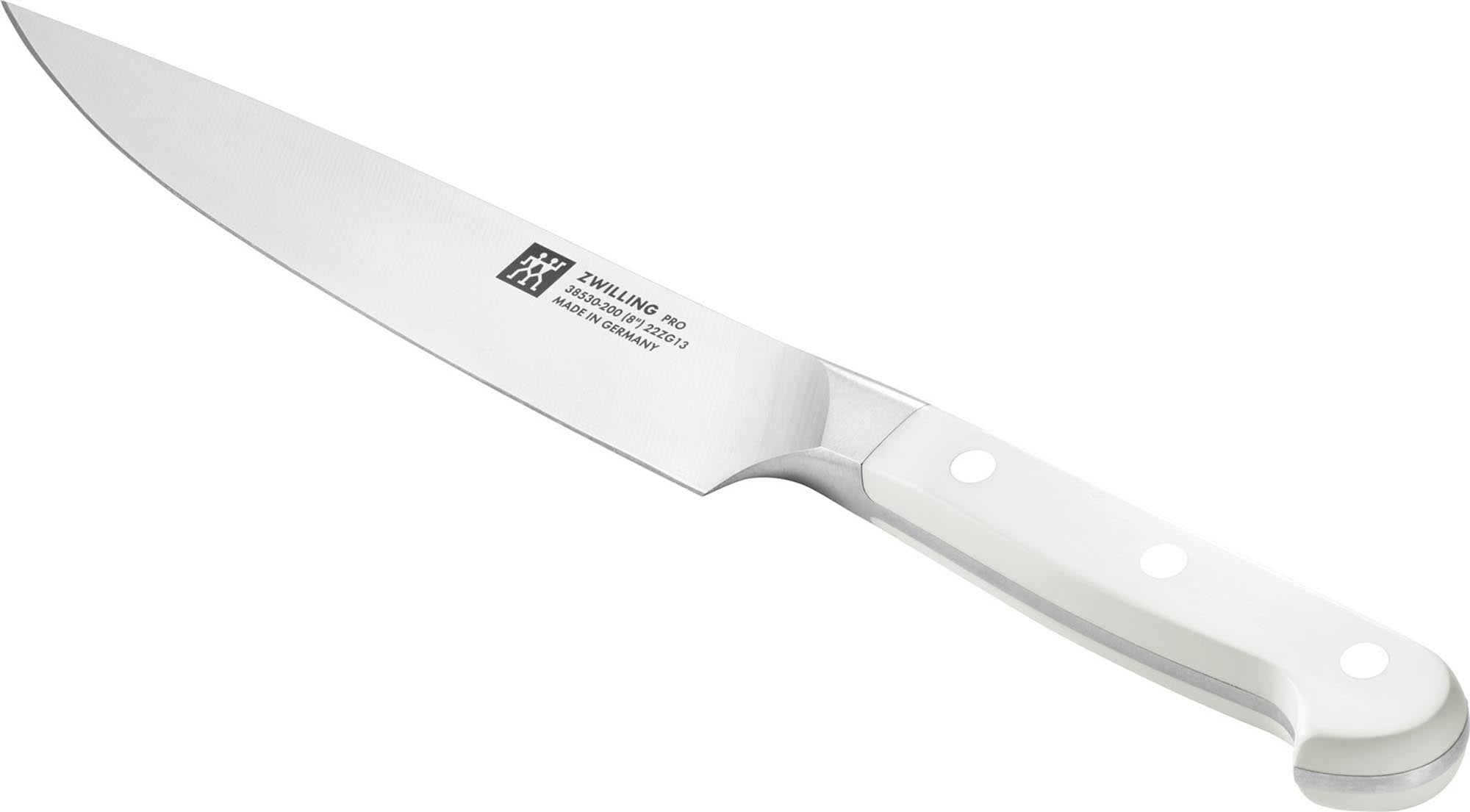 Elegantes Zwilling Pro le blanc Fleischmesser, 20cm für präzises Schneiden.