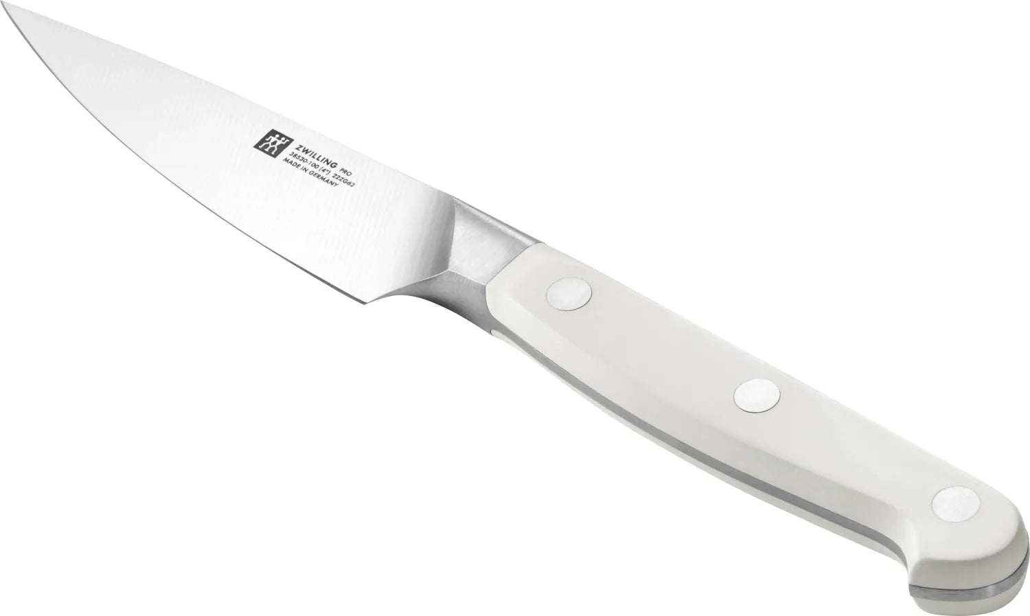 Das Zwilling Pro Spick- und Garniermesser (100mm) bietet Präzision und Vielseitigkeit für feine Schneidarbeiten in der Küche.