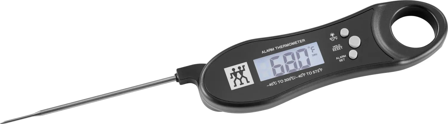 Das ZWILLING BBQ+ Digitalthermometer mit USB-C bietet präzise Temperaturmessung für perfektes Grillen und Kochen.