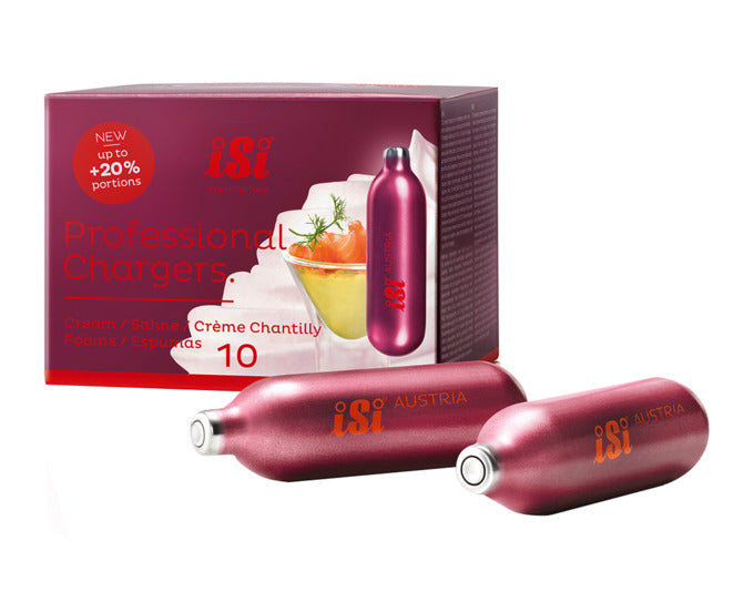 ISI Rahmbläserkapseln Professional N2O 10 Stk. in  präsentiert im Onlineshop von KAQTU Design AG. Küchenhelfer ist von ISI