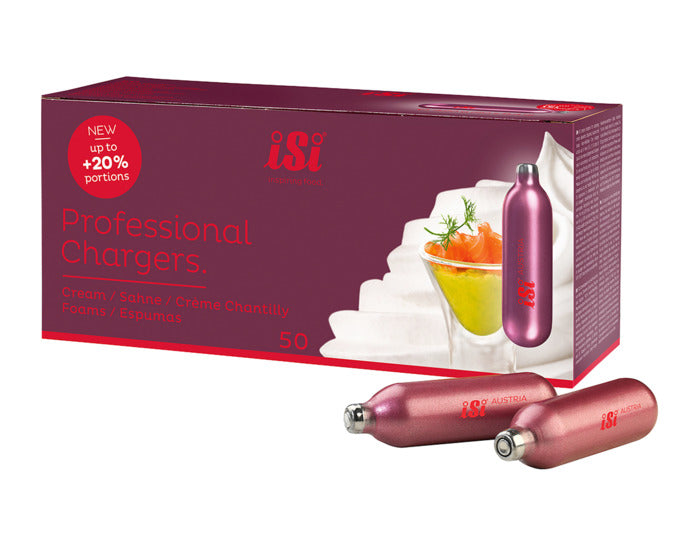 ISI Rahmbläserkapseln Professional N2O 50 Stk. in  präsentiert im Onlineshop von KAQTU Design AG. Küchenhelfer ist von ISI