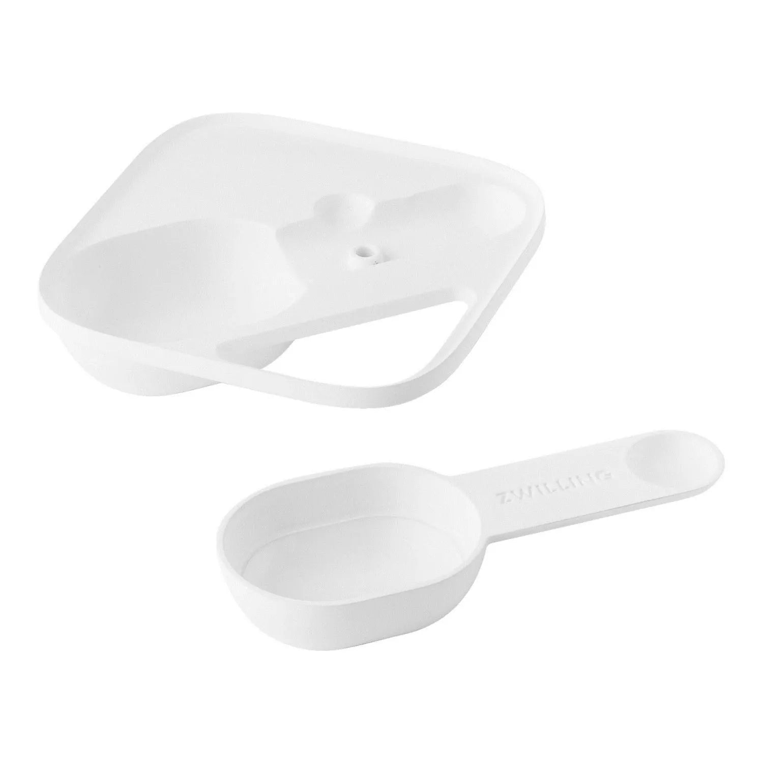 Cube S Einsatz mit Messlöffel, passend zu S,2S,3S,4S in Weiss präsentiert im Onlineshop von KAQTU Design AG. Aufbewahrungsbehälter ist von Zwilling